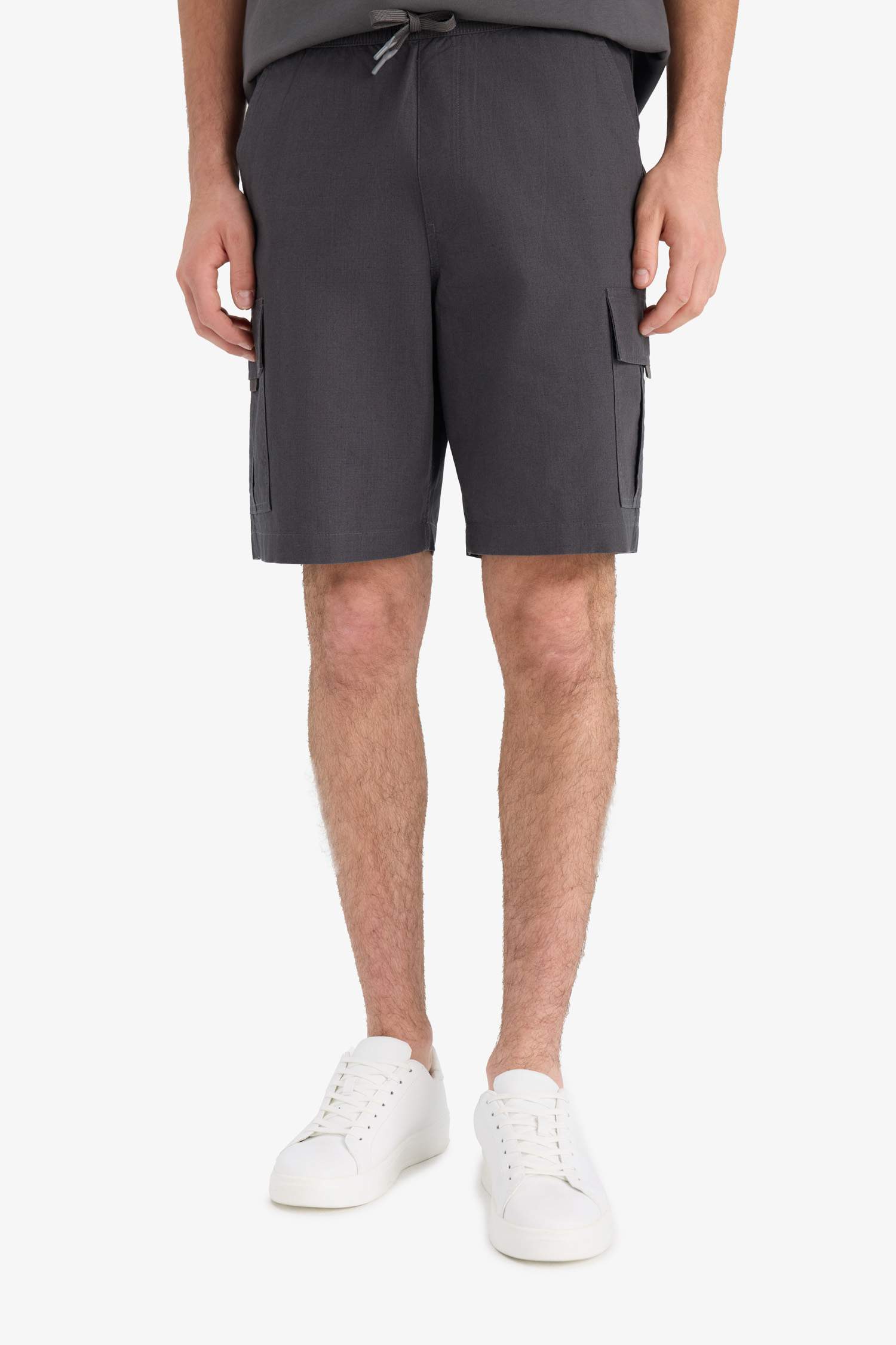 Cotton Relax Fit Bermuda Shorts
