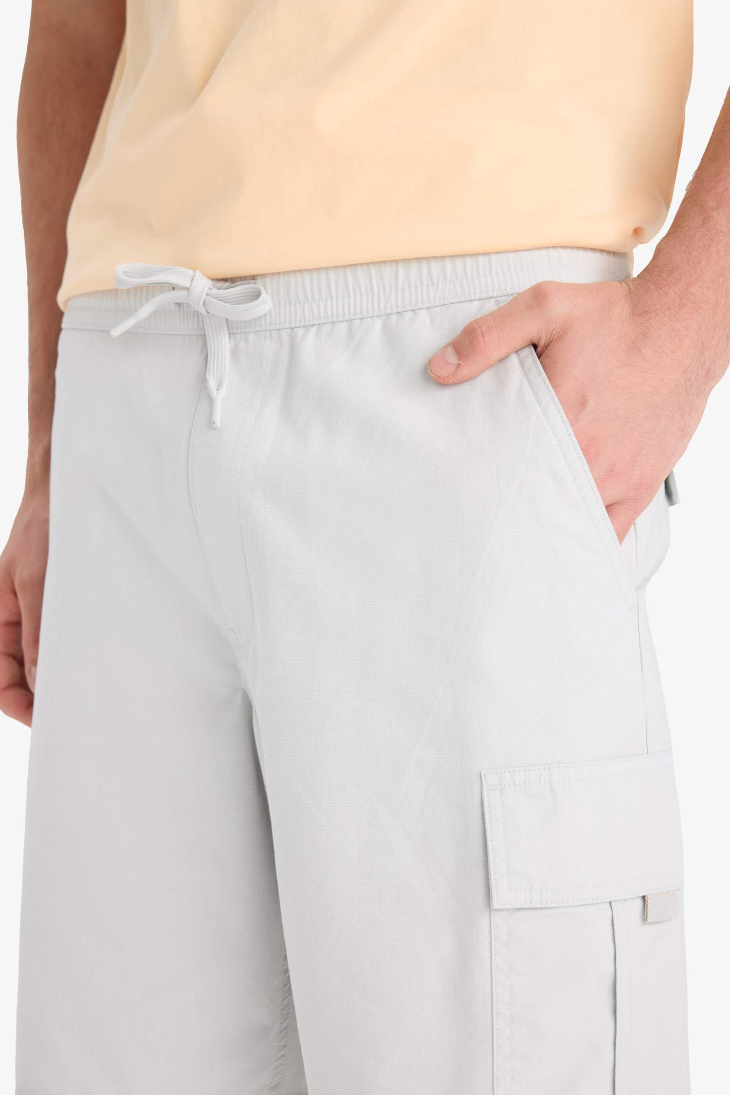 Хлопковые шорты-бермуды relaxed fit