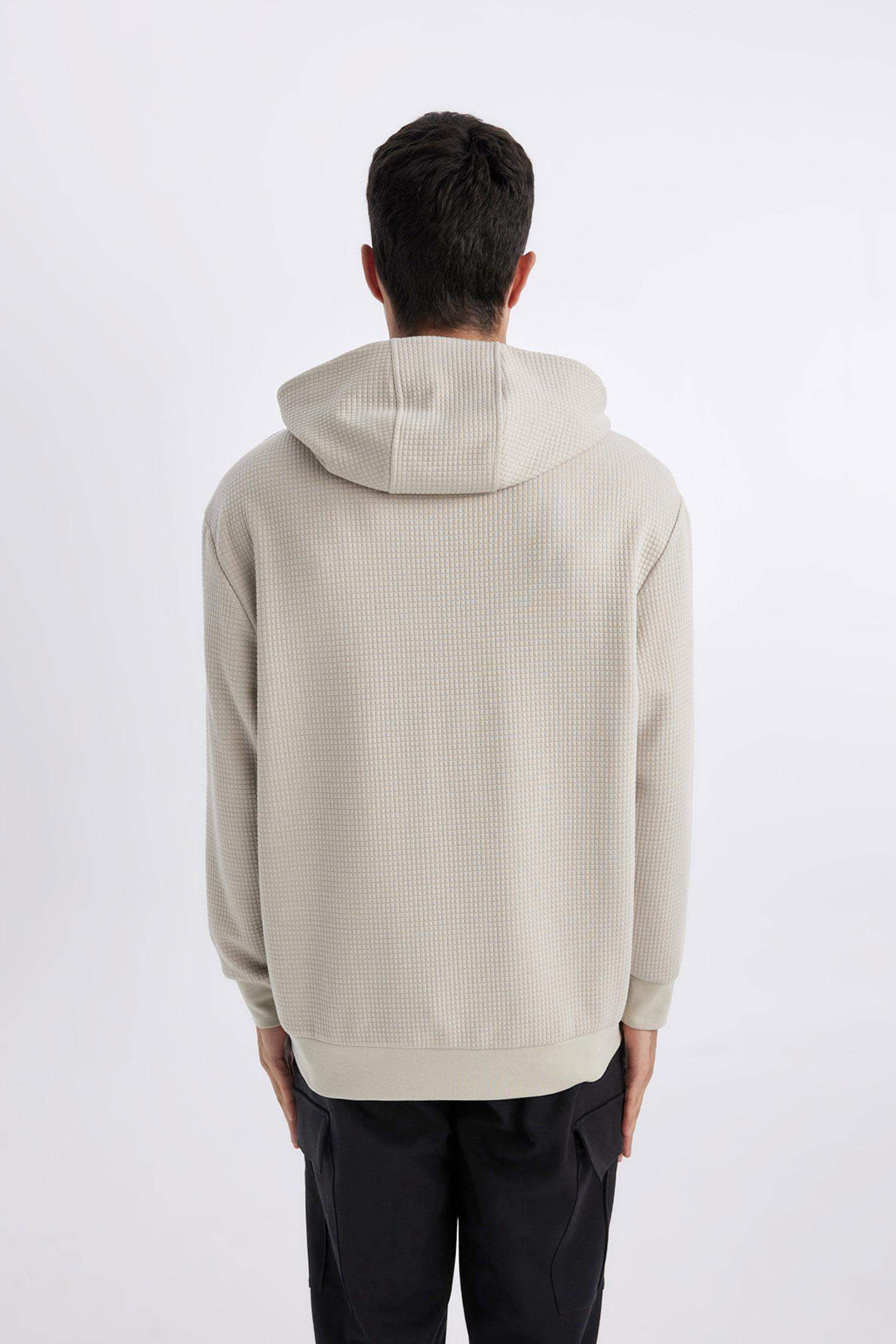 سويت شيرت اوفر سايز مبطن بغطاء للرأس