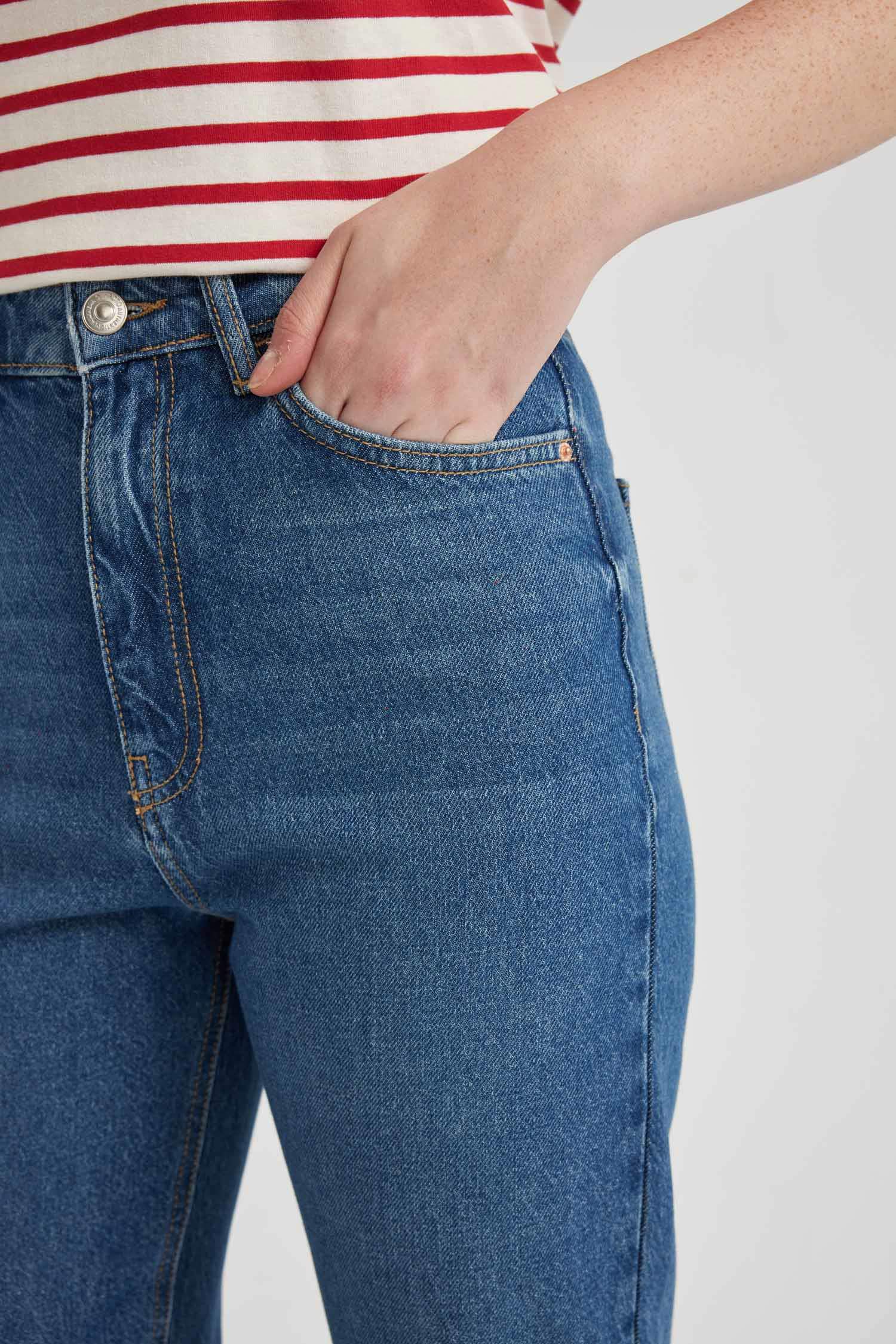 90's Wide Leg High Waist Long Jeans