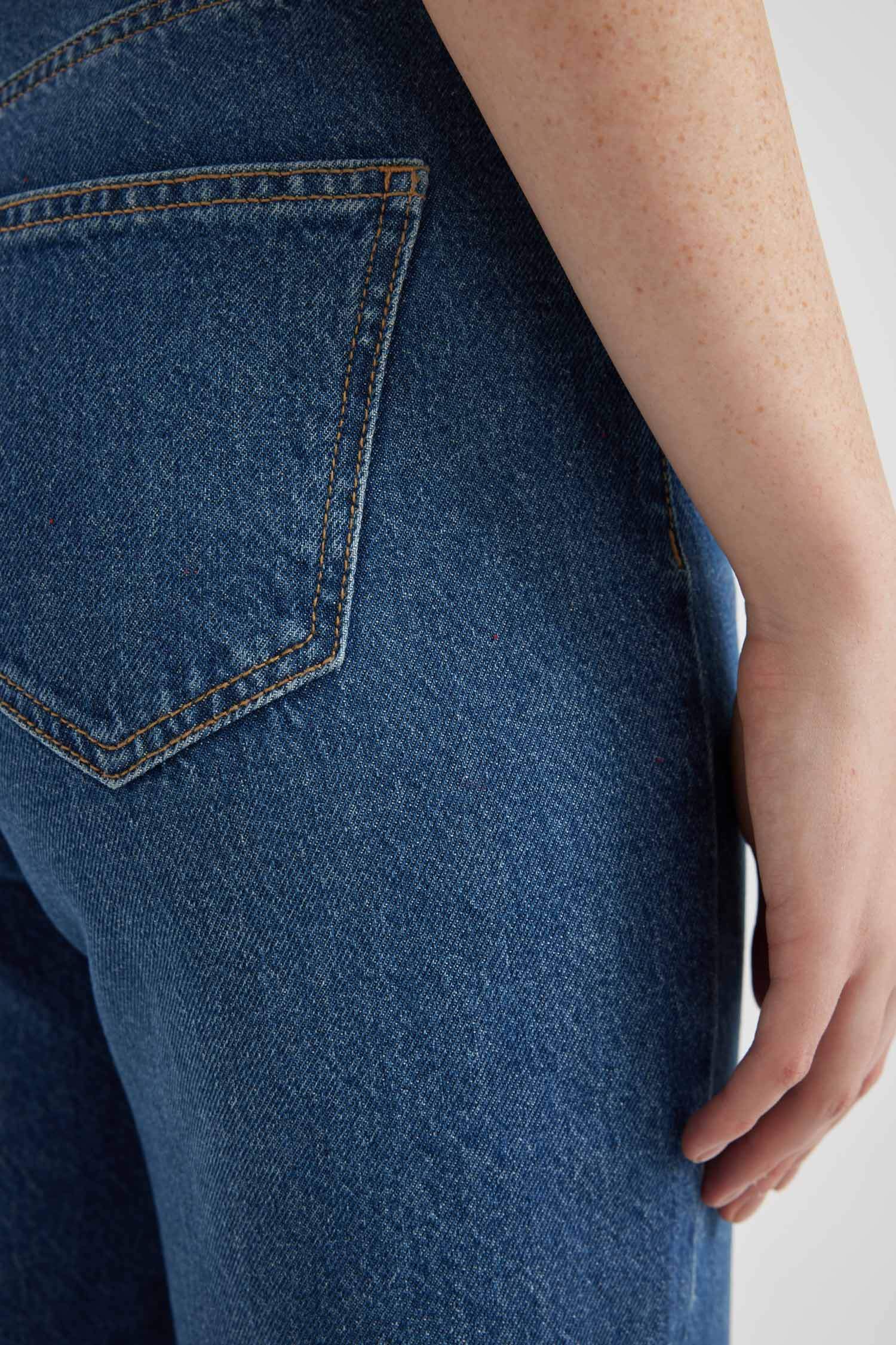 90's Wide Leg High Waist Long Jeans