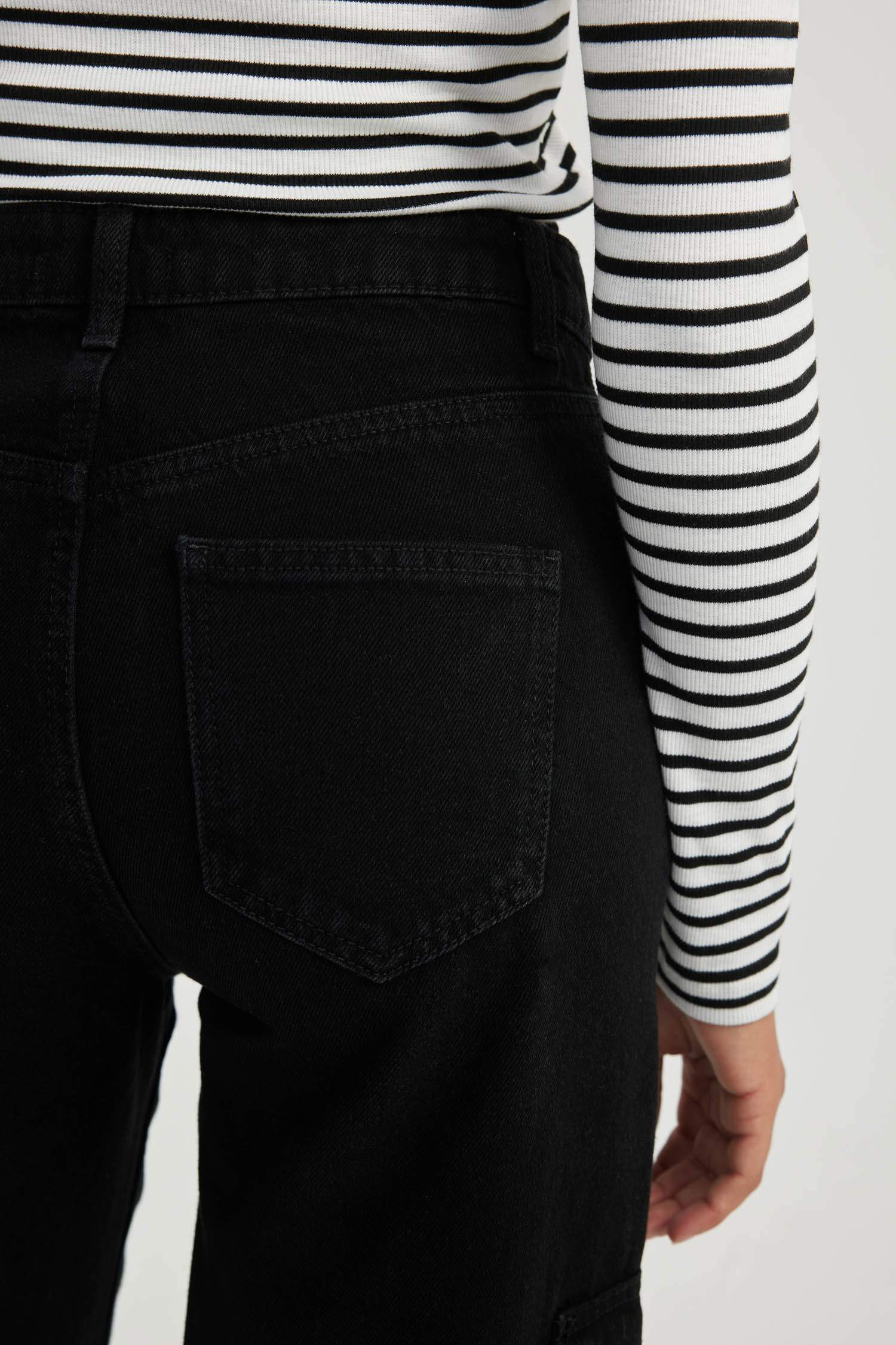 кең аяқ деним Шалбар