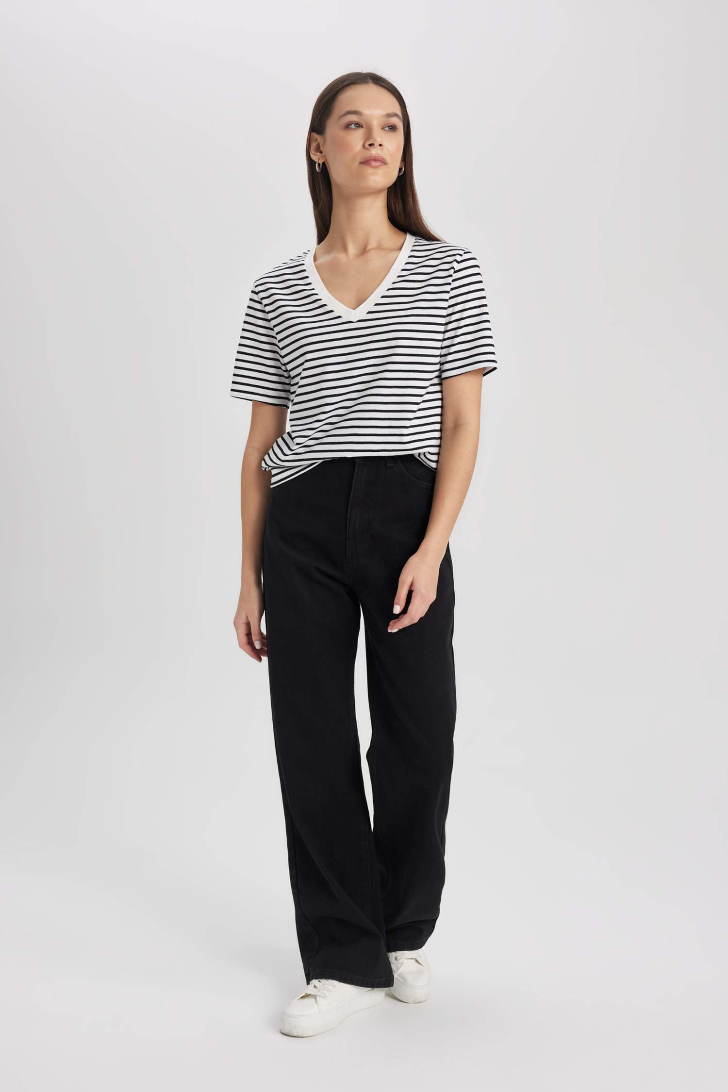 90's Wide Leg Yüksek Bel Uzun Jean Pantolon