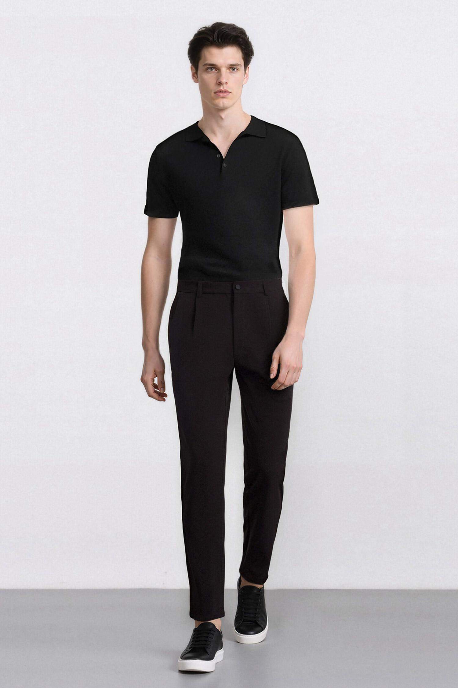 Jogger Düz Paça Her Yöne Esneyen Yazlık Kumaş Pantolon