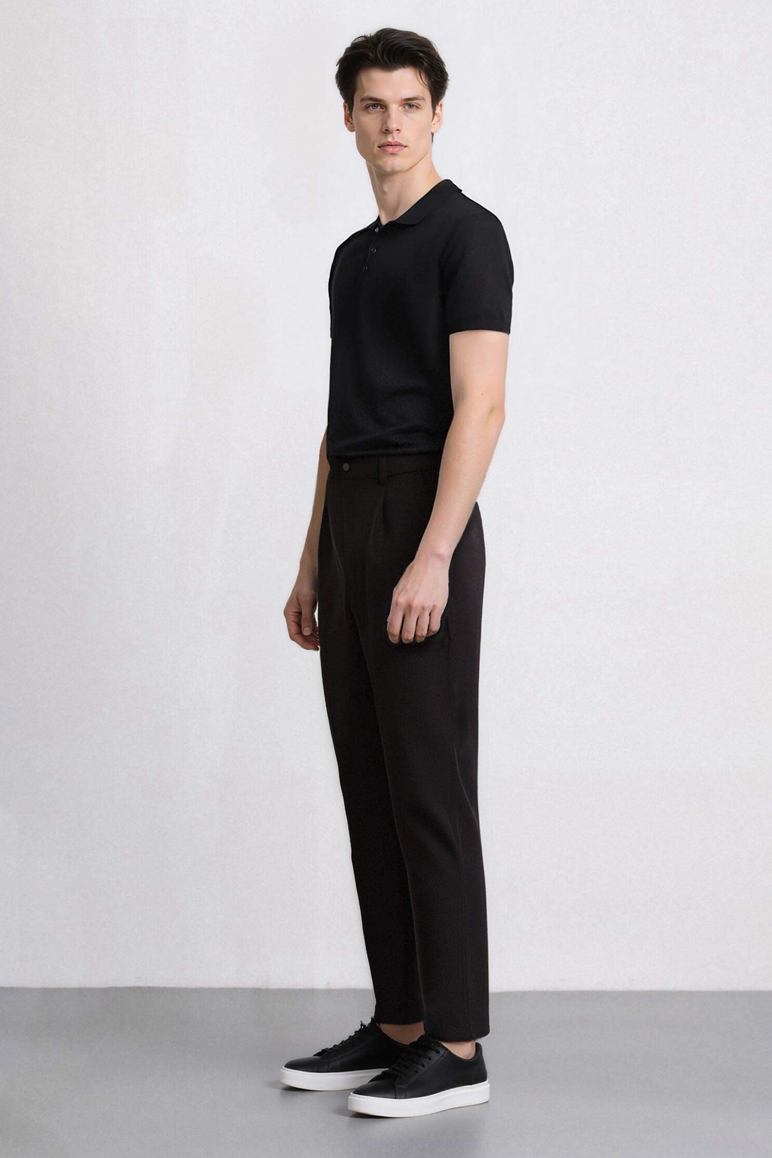 Jogger Düz Paça Her Yöne Esneyen Yazlık Kumaş Pantolon