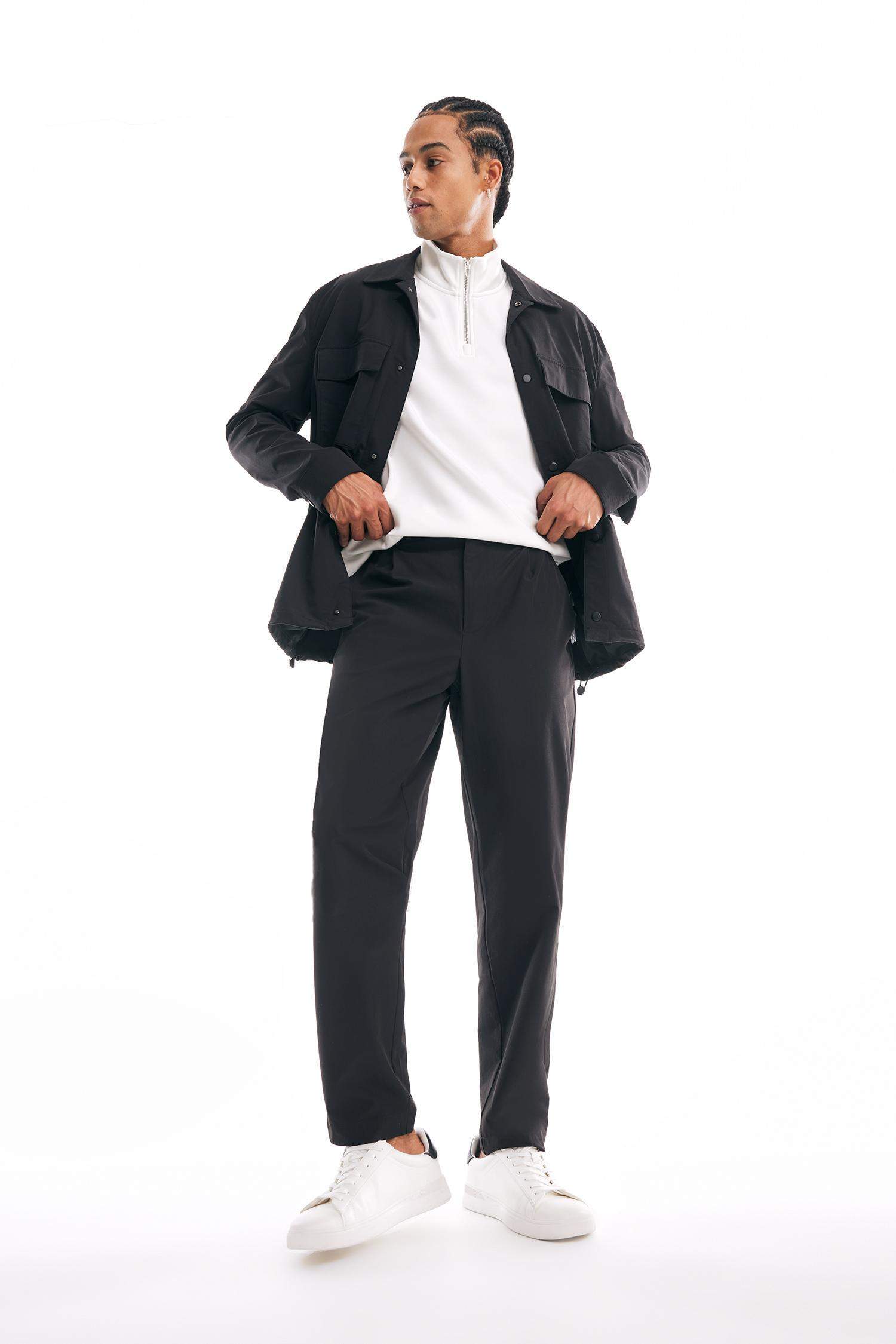 Jogger Düz Paça Her Yöne Esneyen Yazlık Kumaş Pantolon