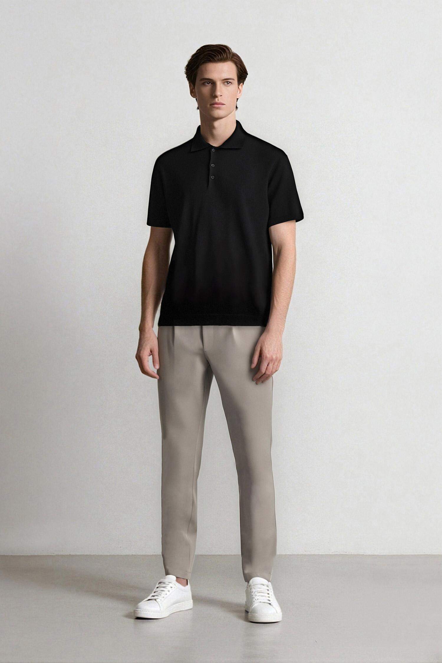 سروال عادي بقصة مستقيمة