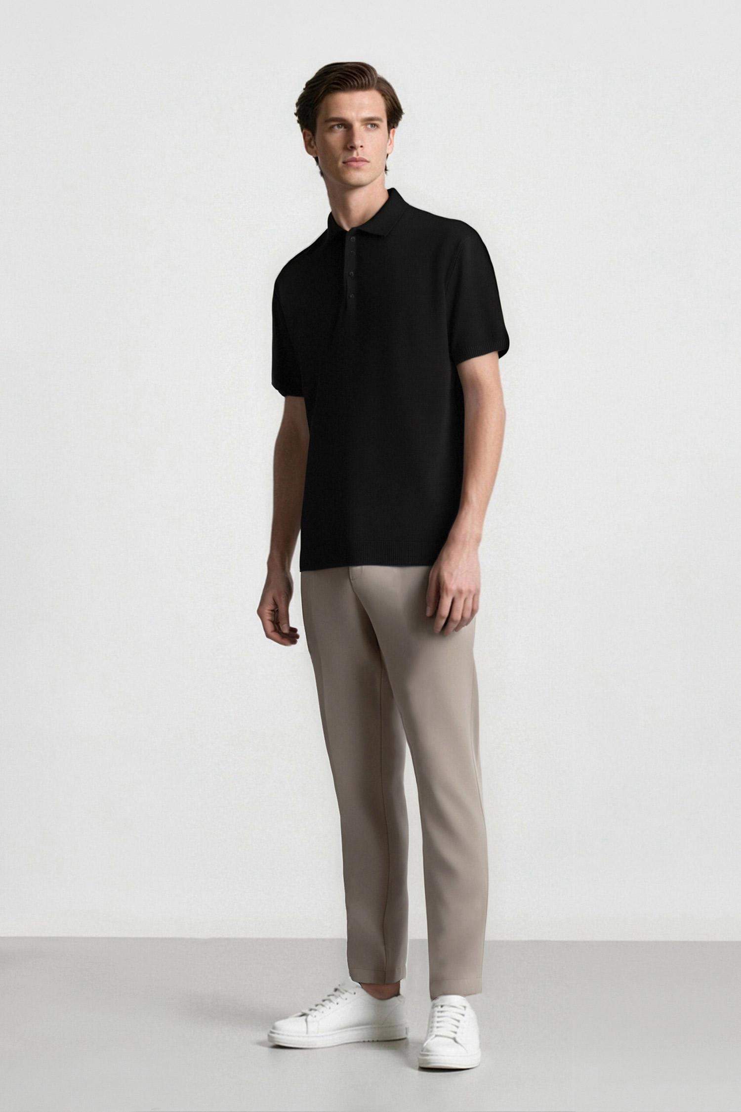 سروال عادي بقصة مستقيمة