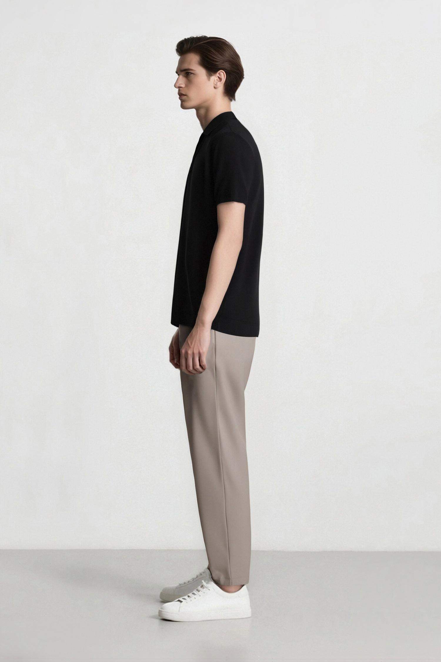 سروال عادي بقصة مستقيمة