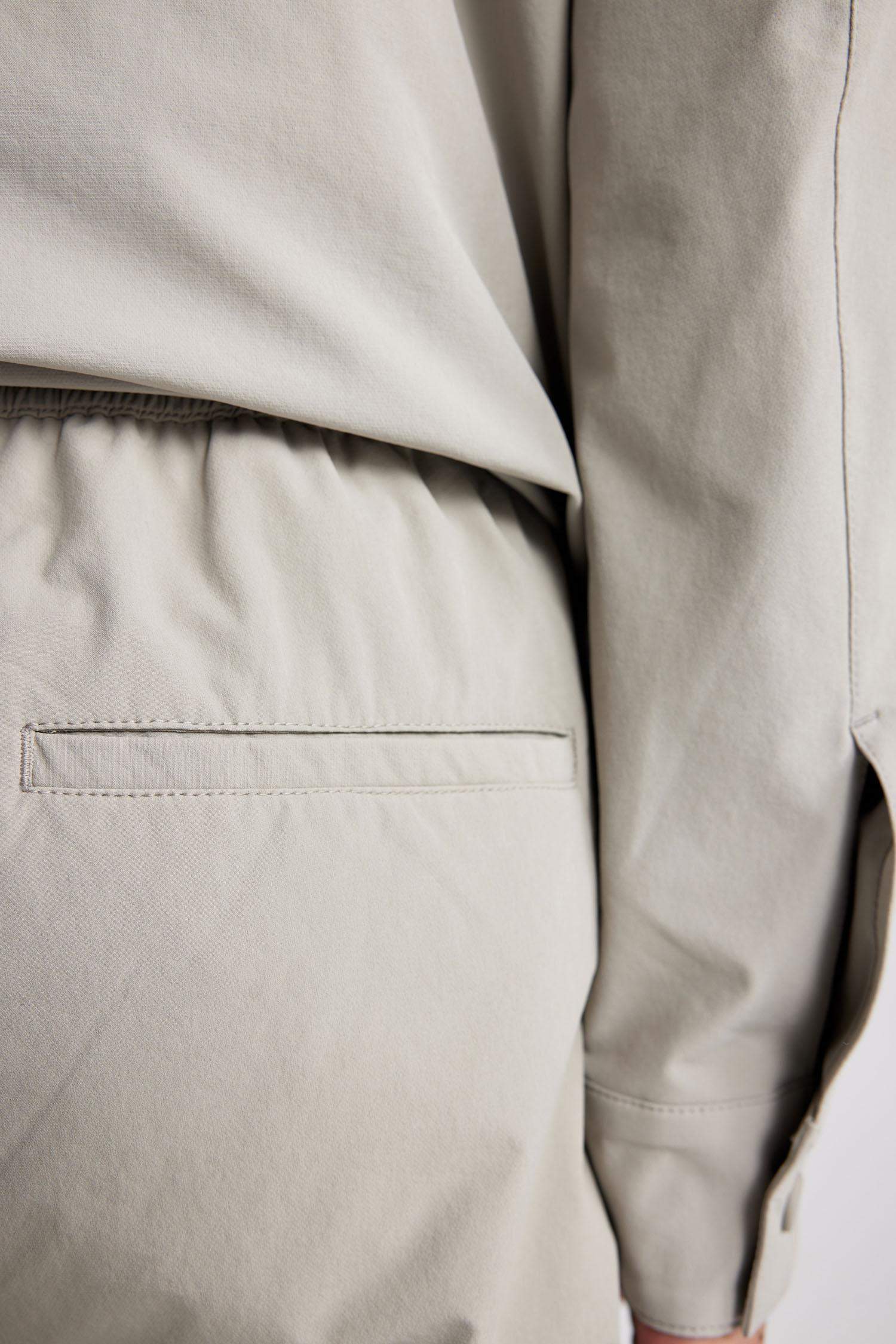 Jogger Yazlık Kumaş Pantolon Kargo Cepli Her Yöne Esneyen Büzgülü Düz Paça