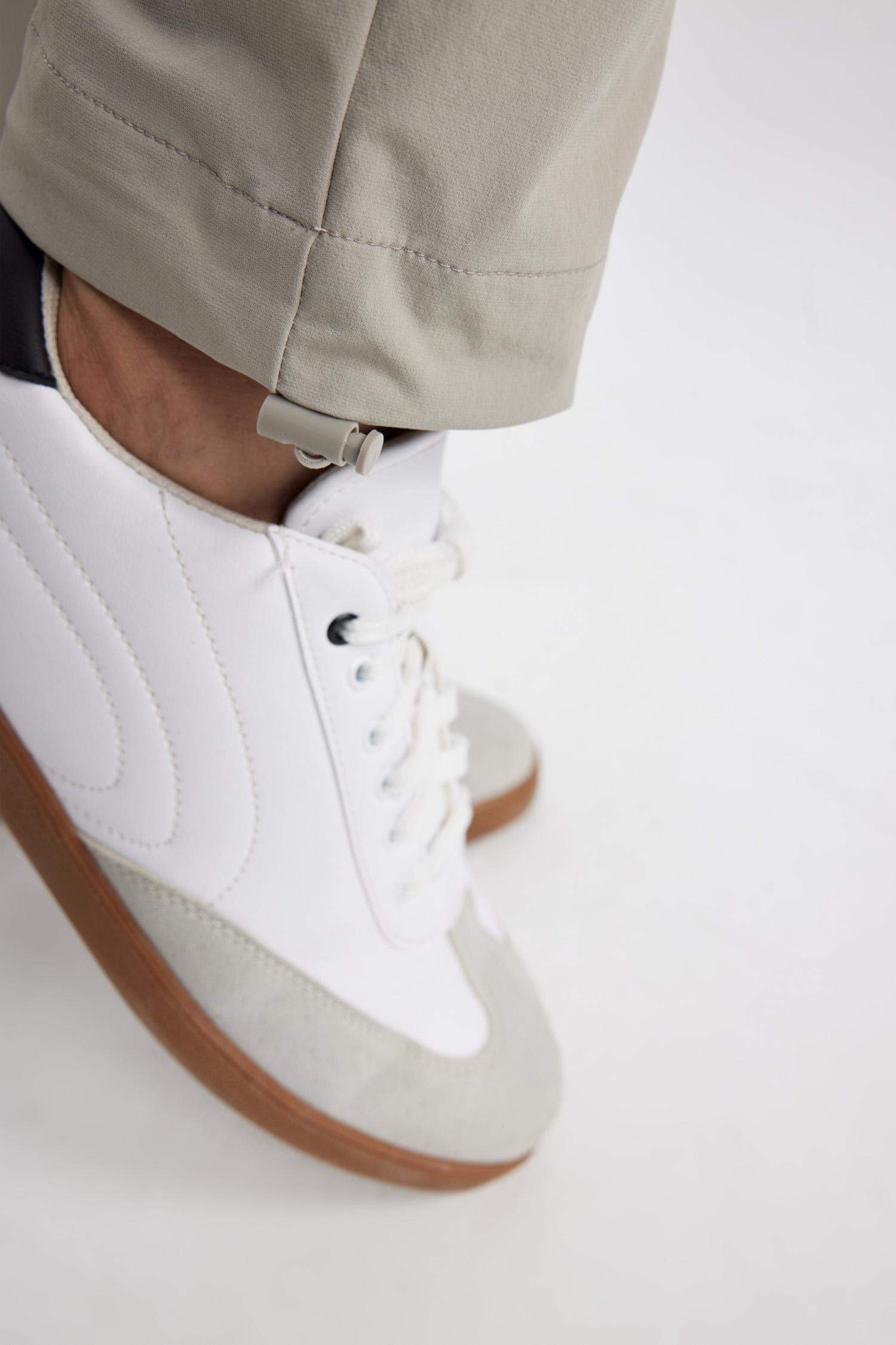 Jogger Yazlık Kumaş Pantolon Kargo Cepli Her Yöne Esneyen Büzgülü Düz Paça