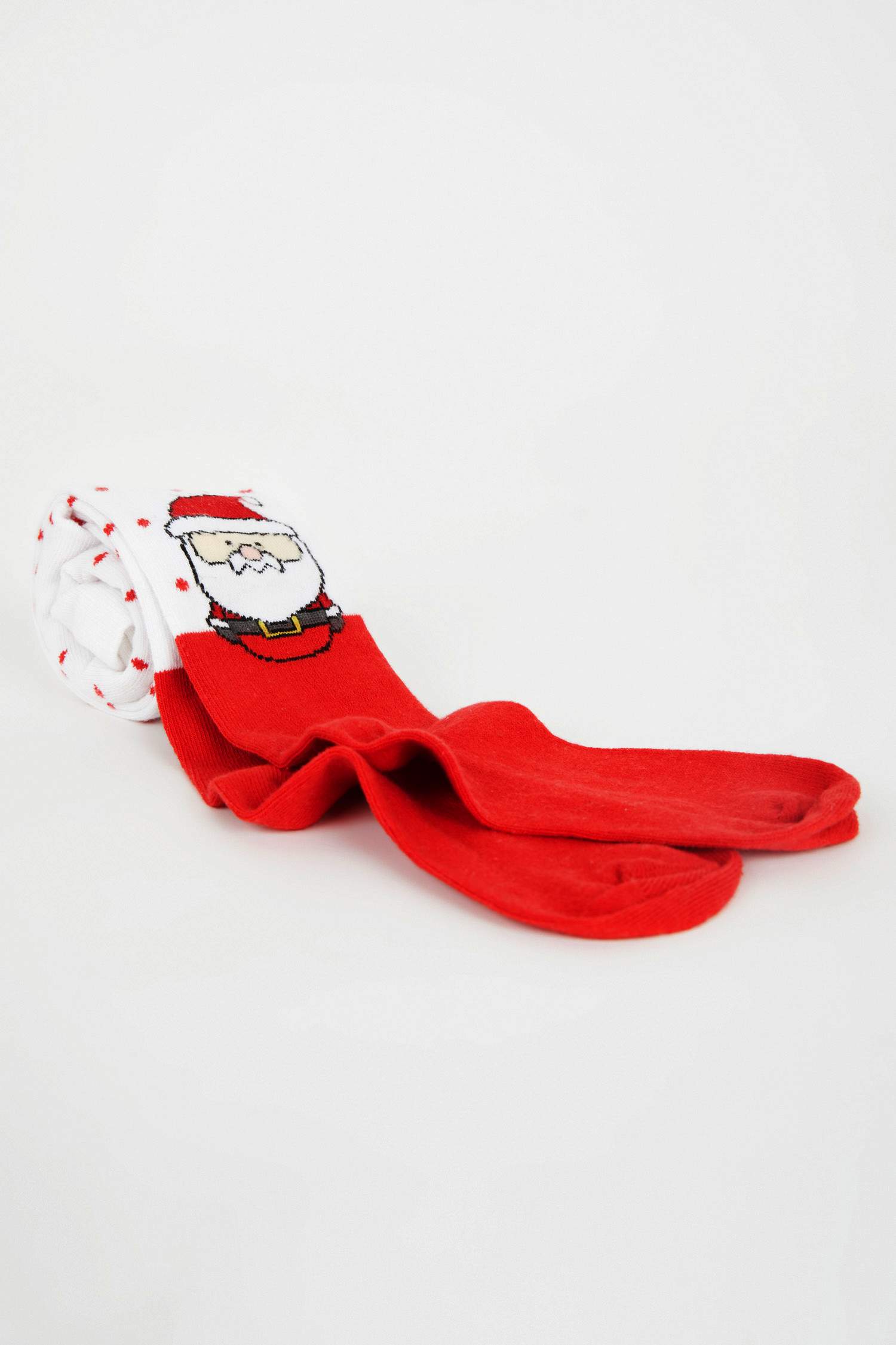 Колготки новогодние из хлопка для малышей девочек