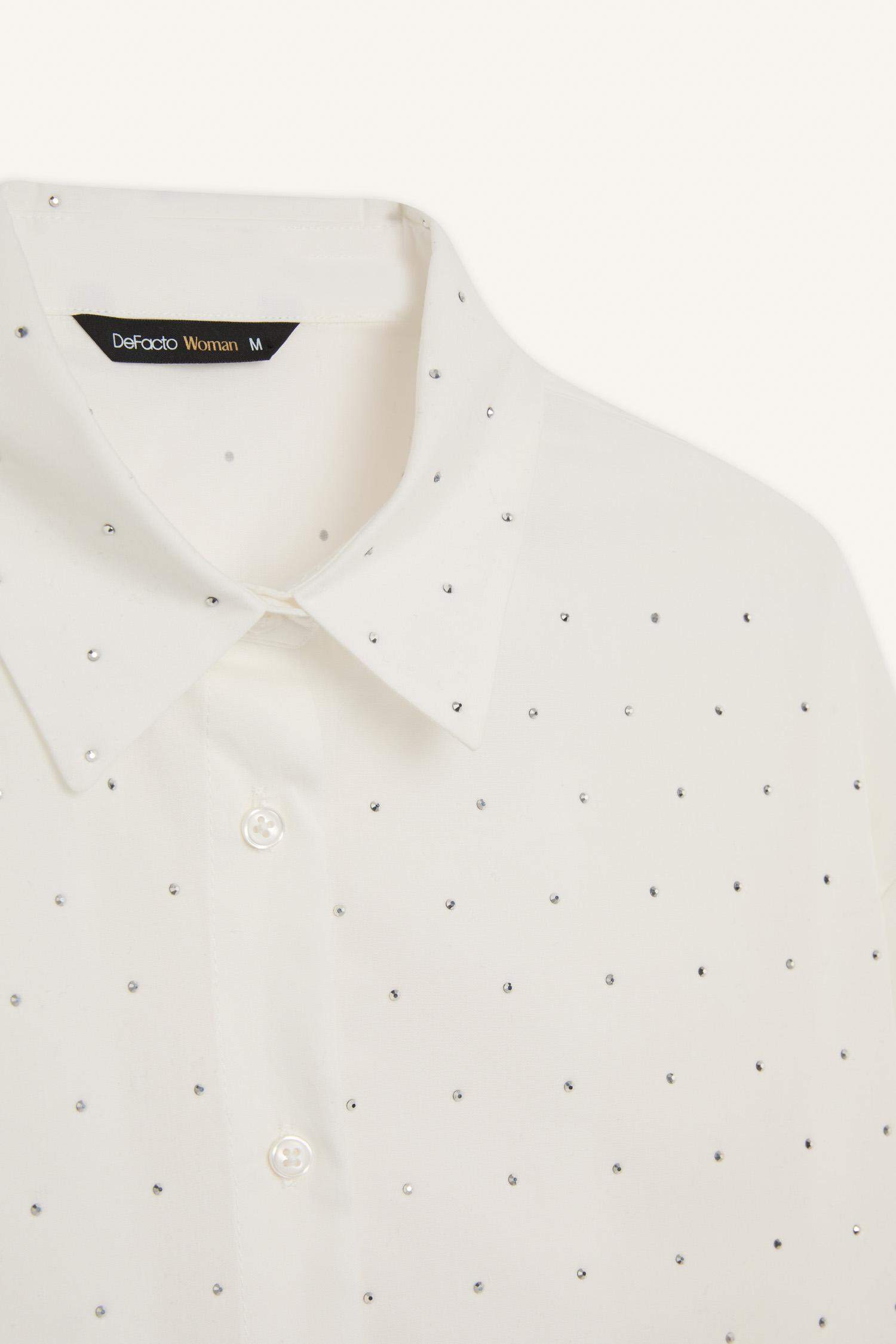 Oversize Geniş Kalıp Poplin Uzun Kollu Gömlek