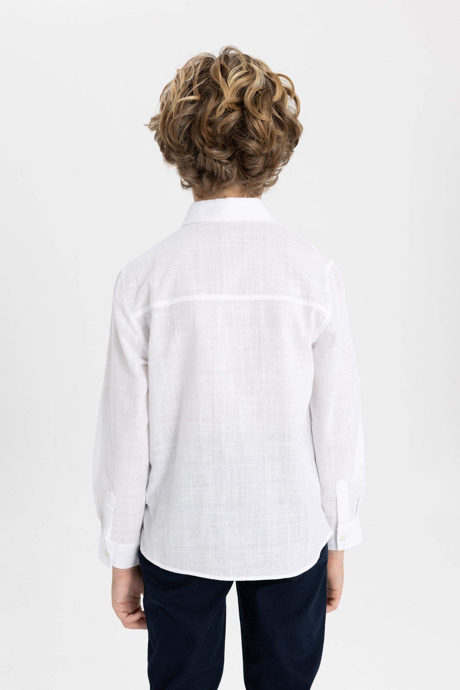 Erkek Çocuk Polo Yaka Uzun Kollu Gömlek