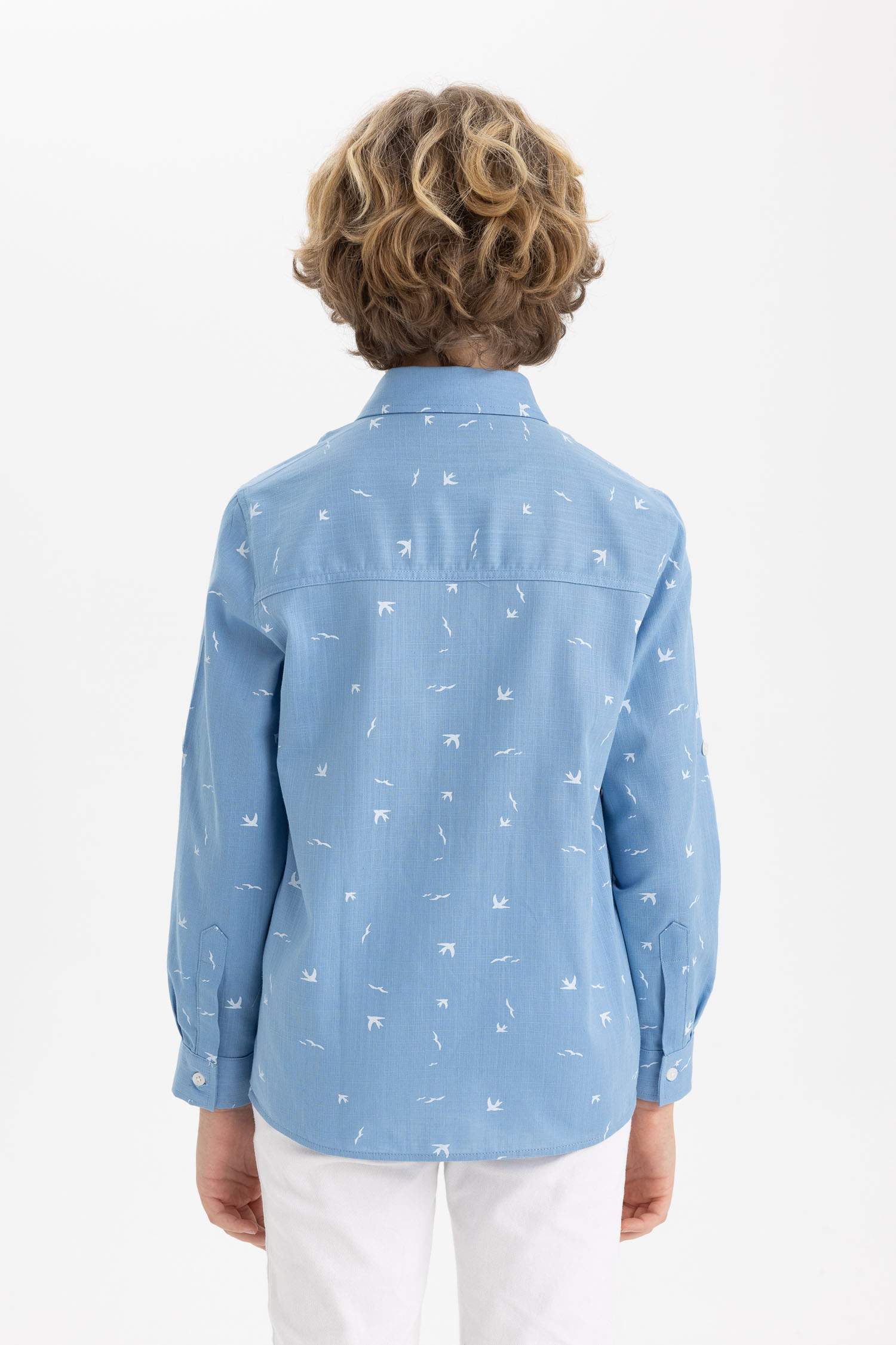 Рубашка с длинным рукавом для мальчиков