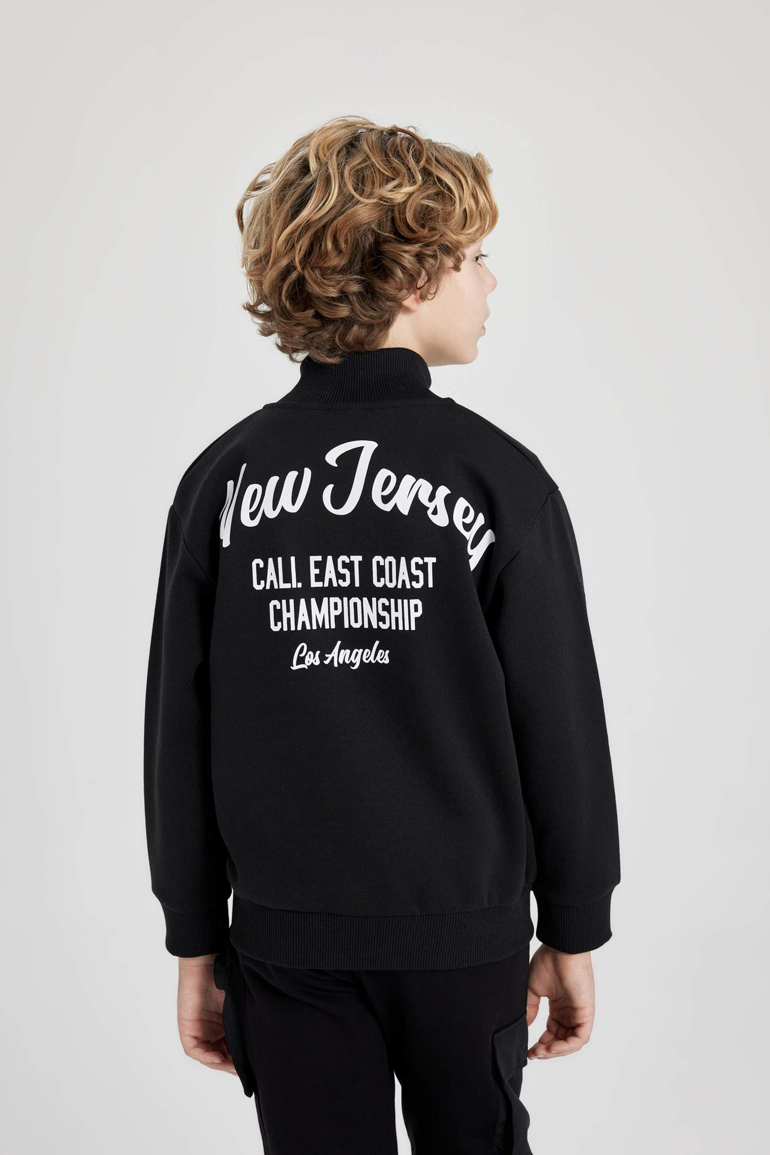 Boy Half Zipper Cardigan