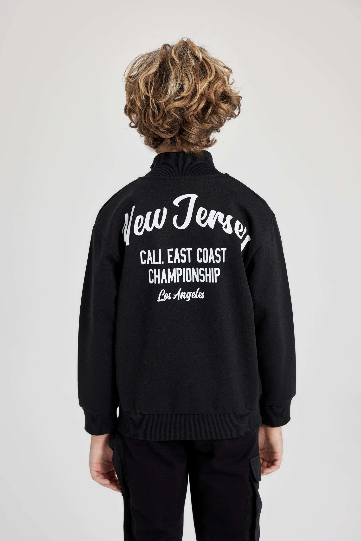 Boy Half Zipper Cardigan