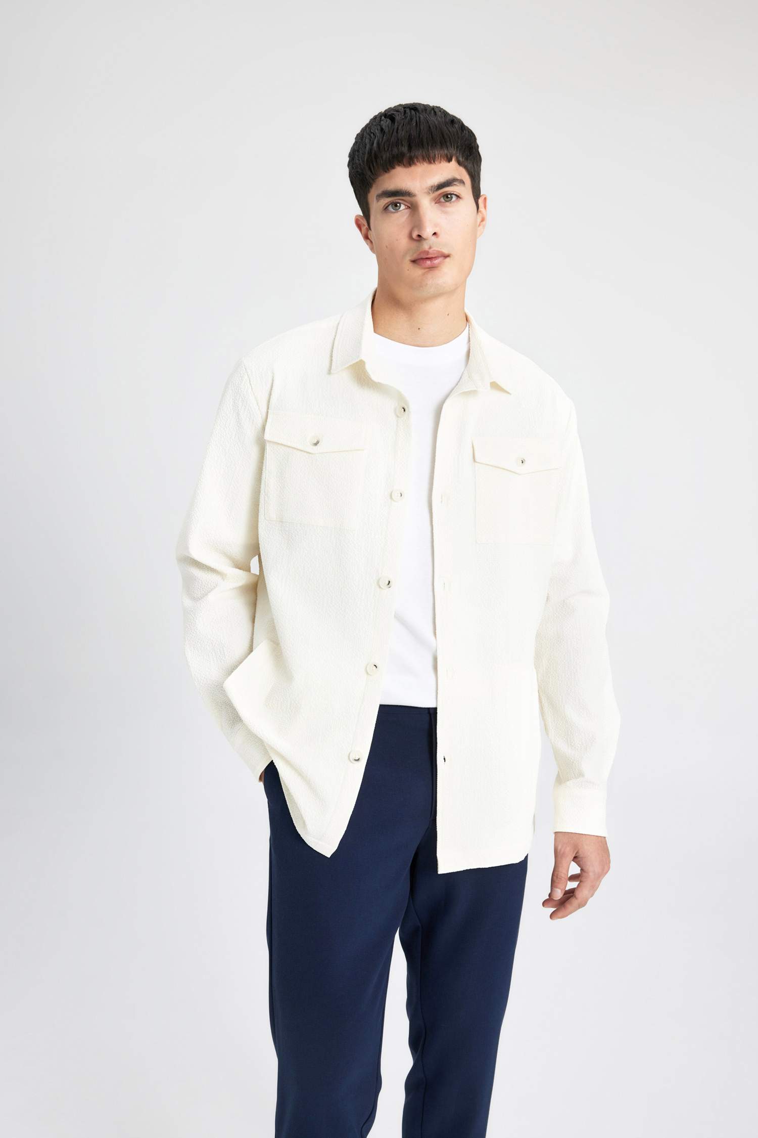 Куртка-рубашка стандартного кроя