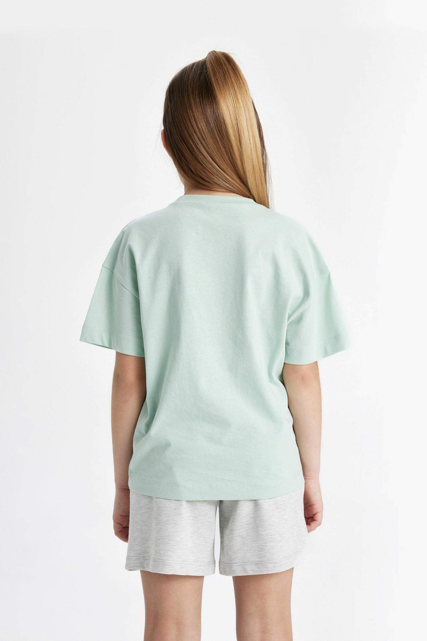 Girl Relax Fit 2 Piece Short Sleeve T-Shirt