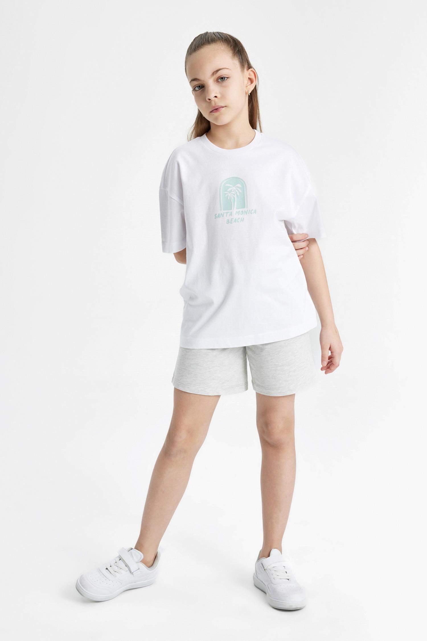Girl Relax Fit 2 Piece Short Sleeve T-Shirt