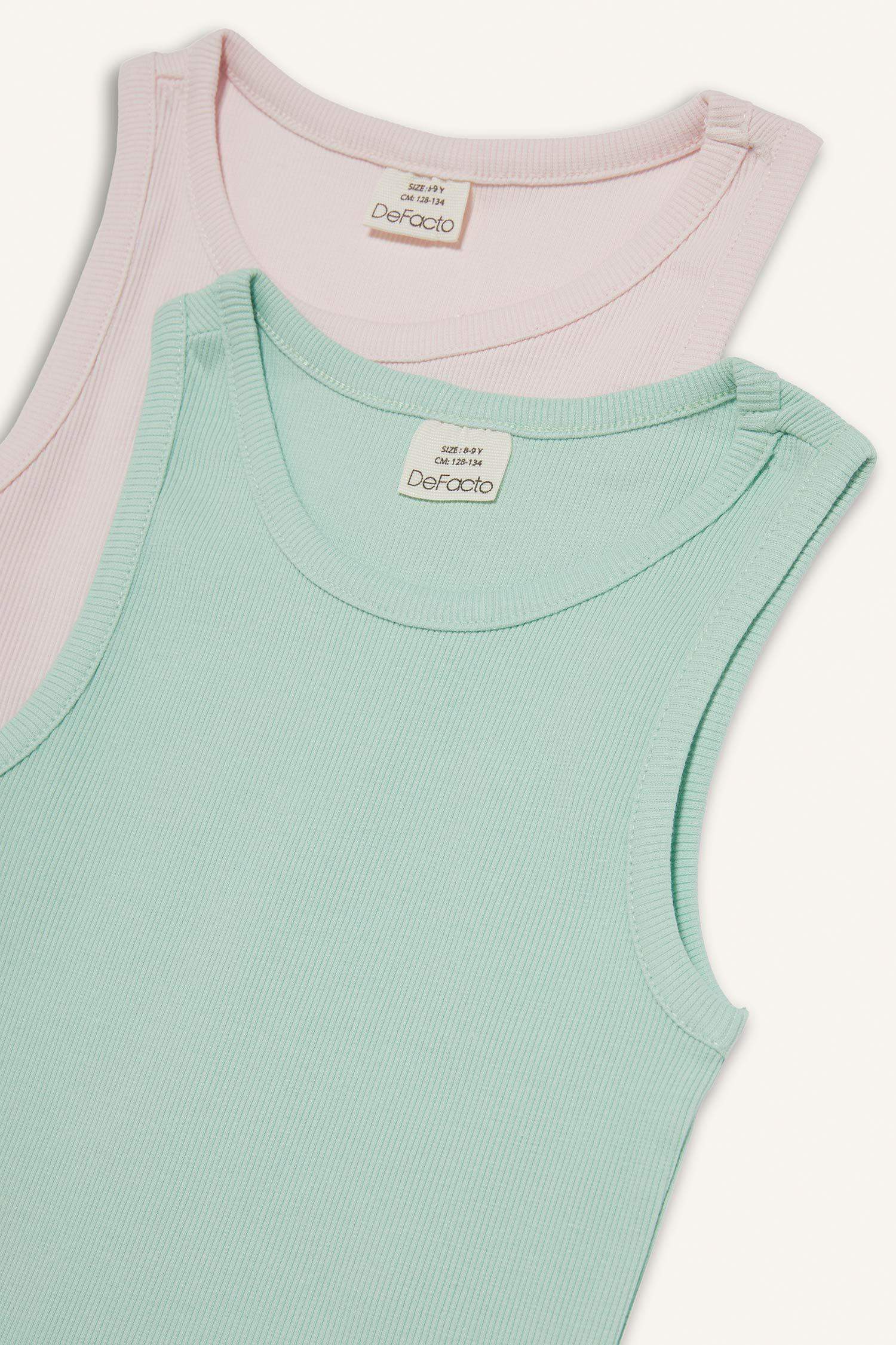 فانيلة بناتي سليم فيت بطبعة طائرة - قطعتين