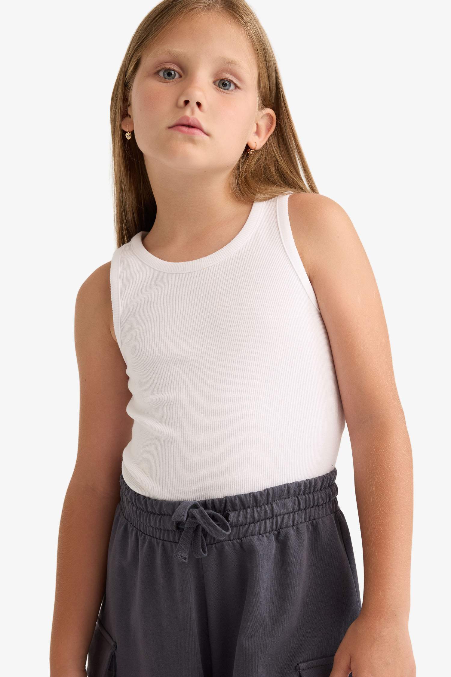 Girl Crew Neck Airplane Printed 2 Piece Undershirts