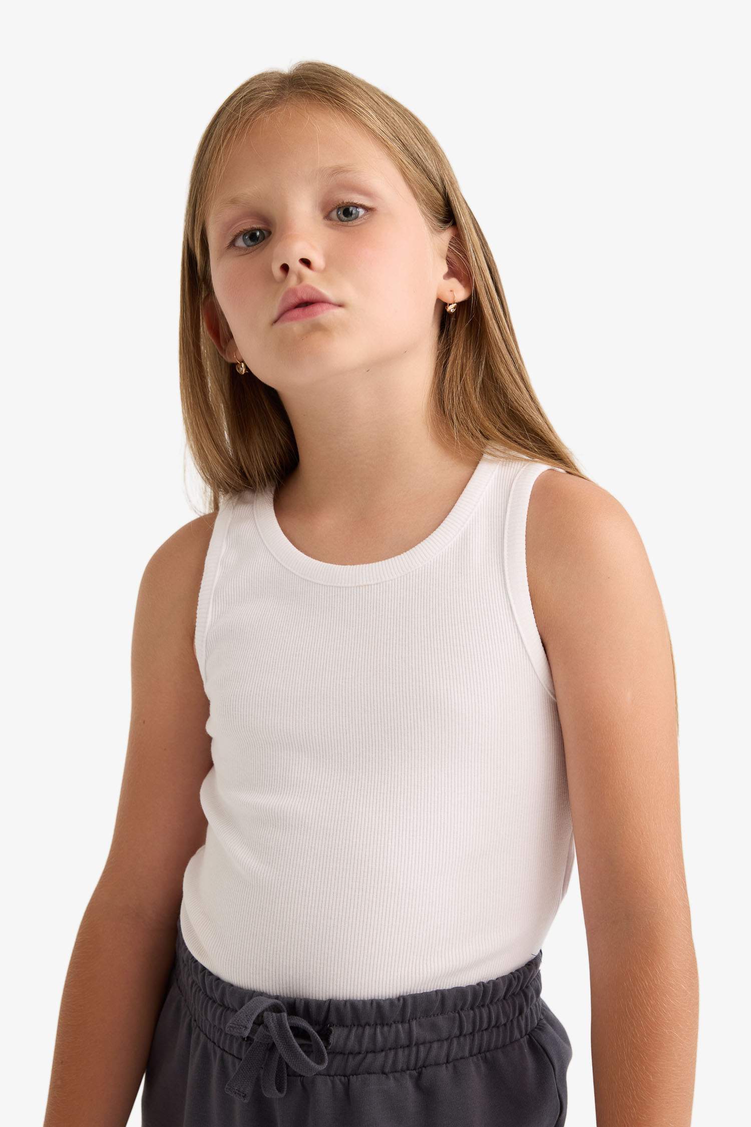 Girl Crew Neck Airplane Printed 2 Piece Undershirts