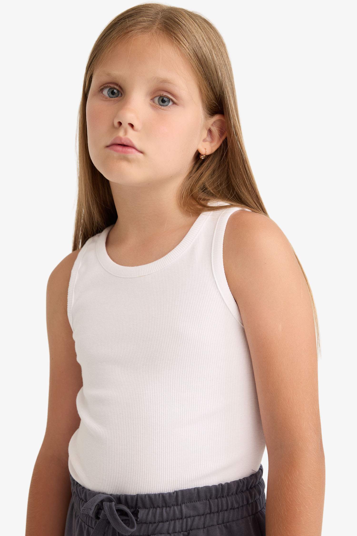 Girl Crew Neck Airplane Printed 2 Piece Undershirts