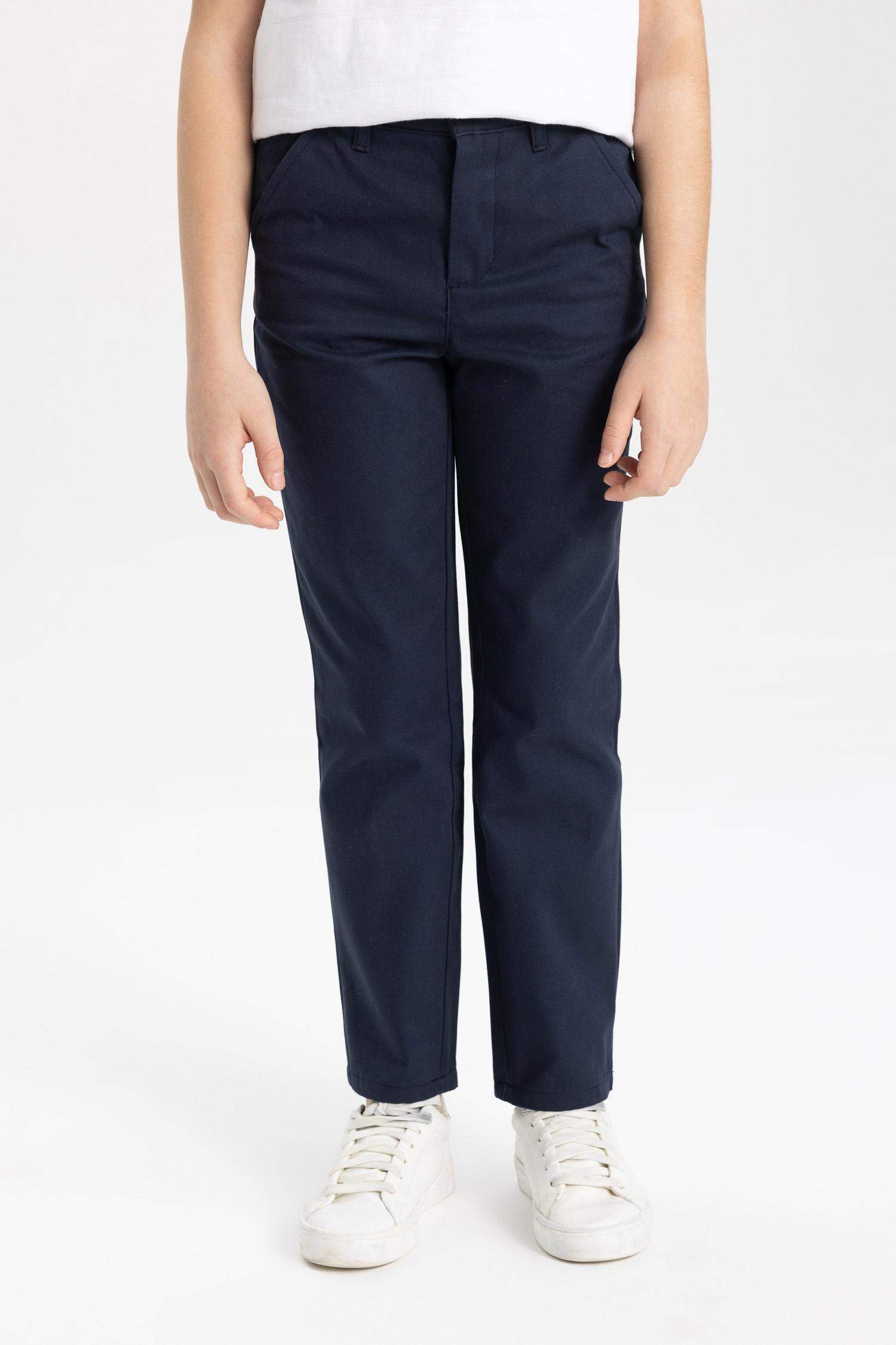 Erkek Çocuk Standart Paça Keten Görünümlü Pantolon