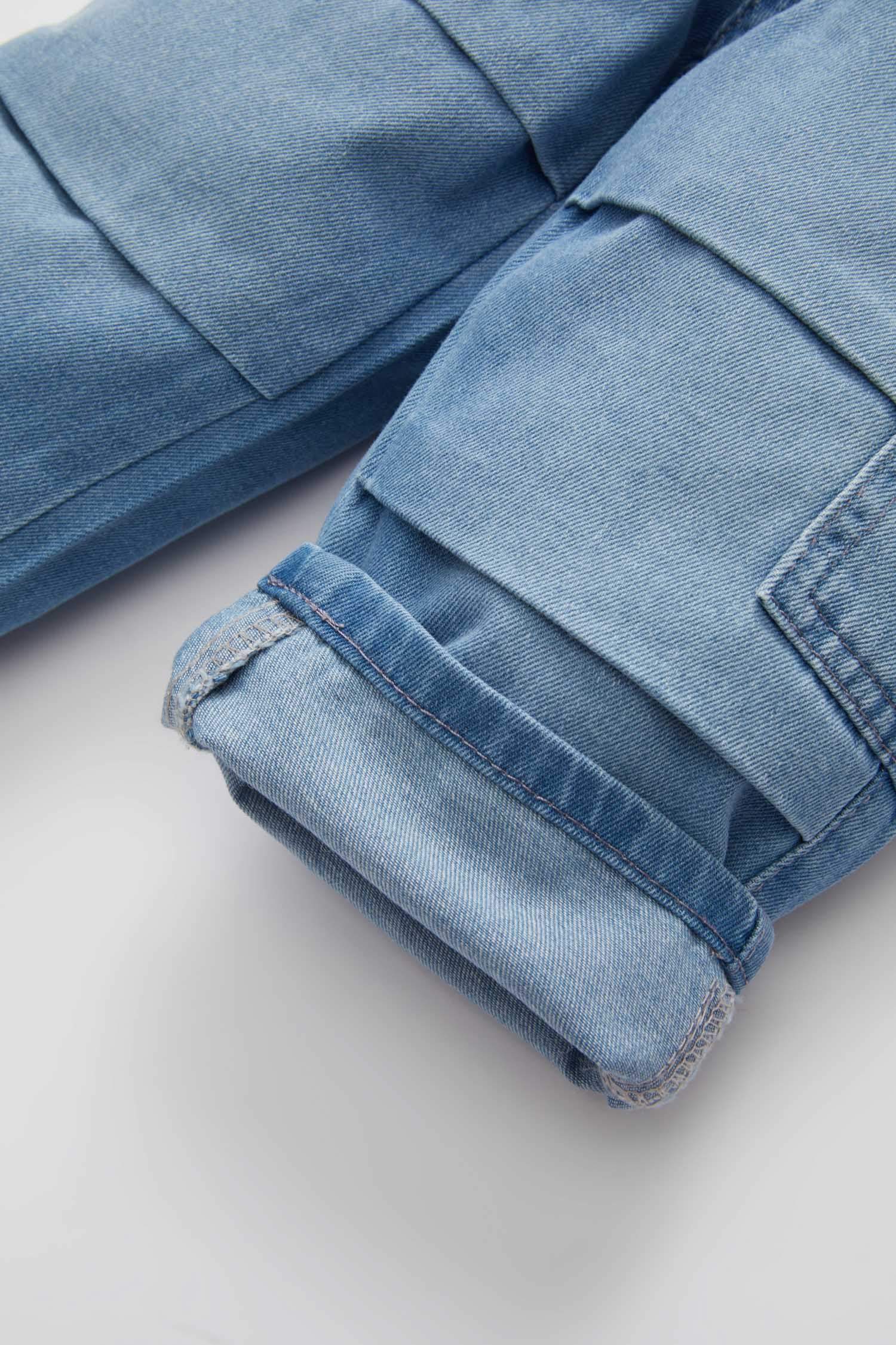 بنطلون جينز بيبي اولادي بيزك قصة عادية بجيب