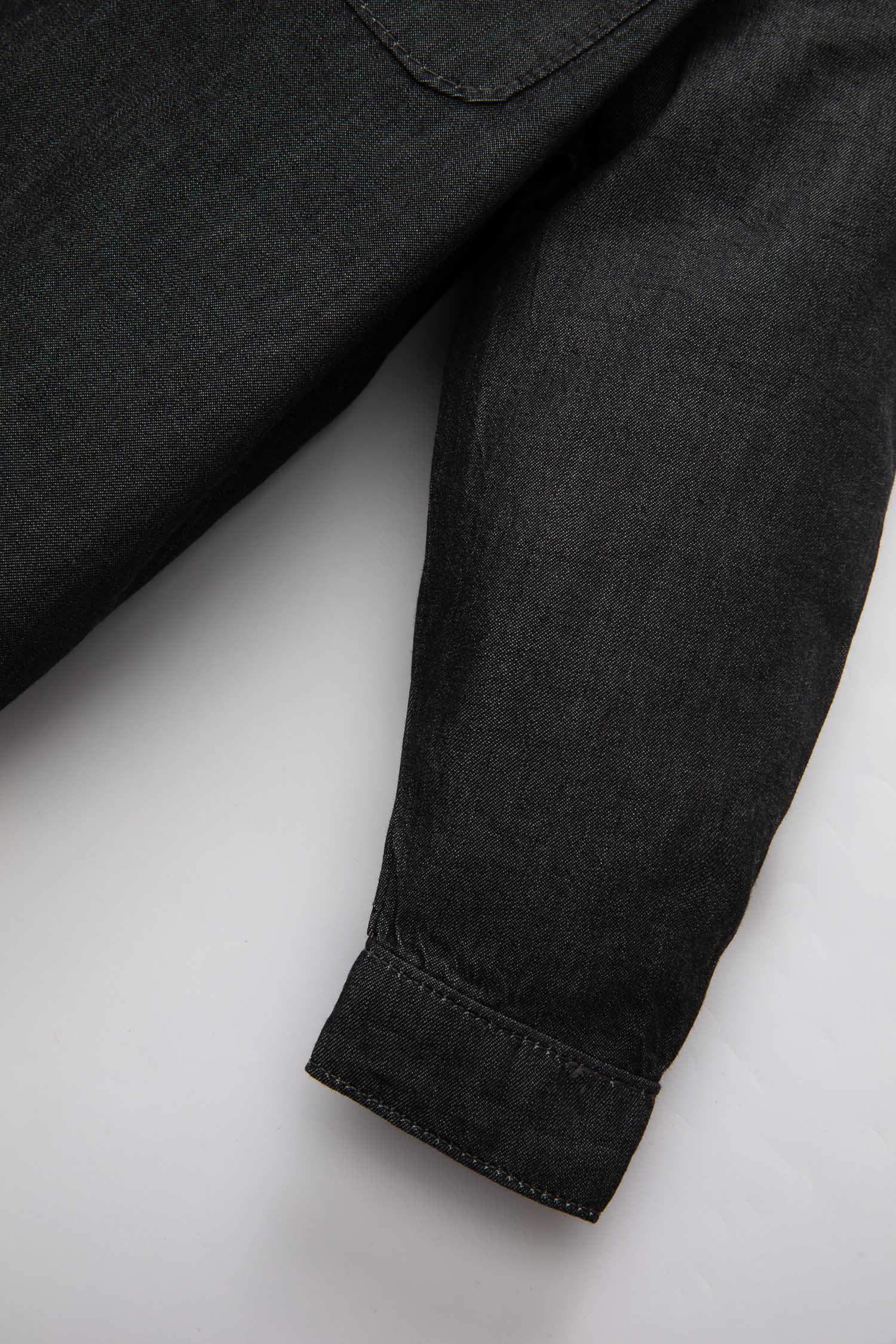 Erkek Bebek Uzun Kollu Jean Gömlek