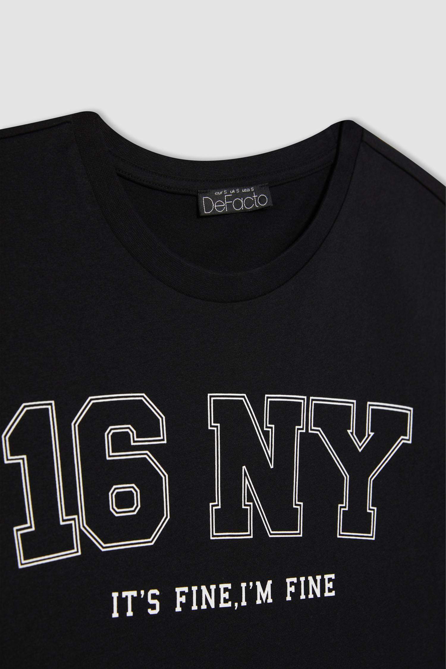 T-Shirt imprimé Coupe Régulière Col Ras Du Cou