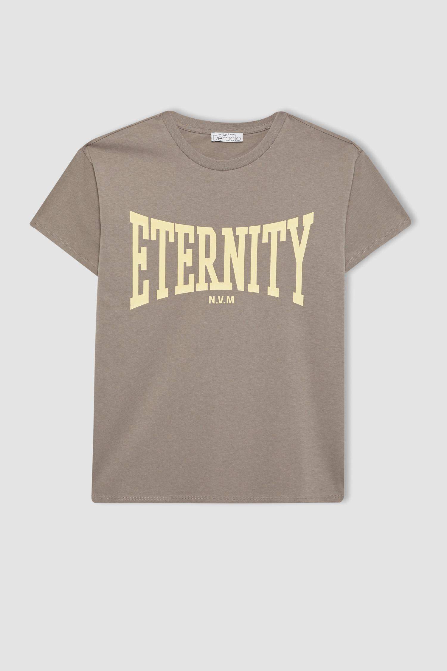 T-Shirt imprimé Coupe Régulière Col Ras Du Cou