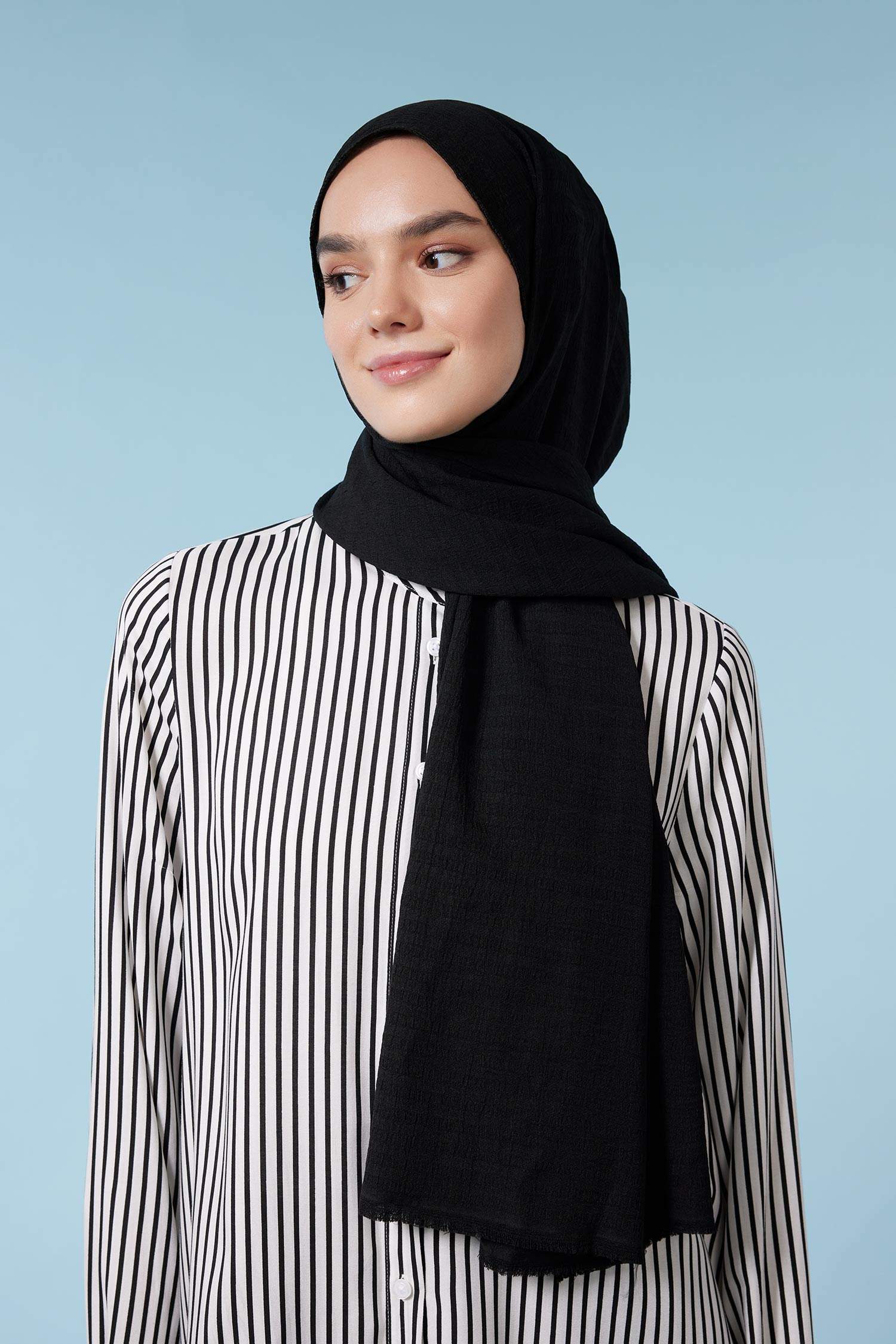 Châle Hijab en coton pour femme