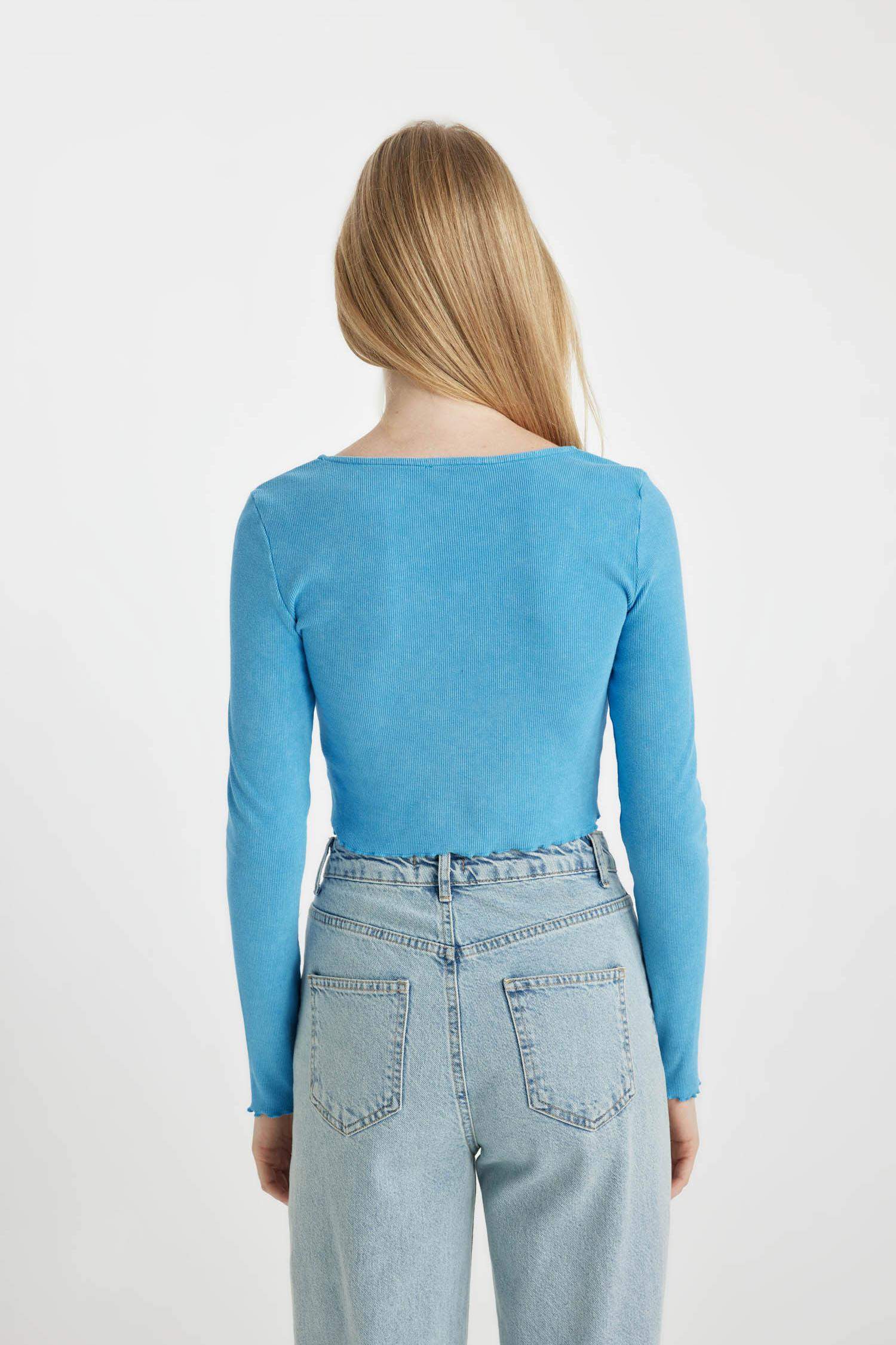 Coool тоқылған Ұзын жеңді футболка