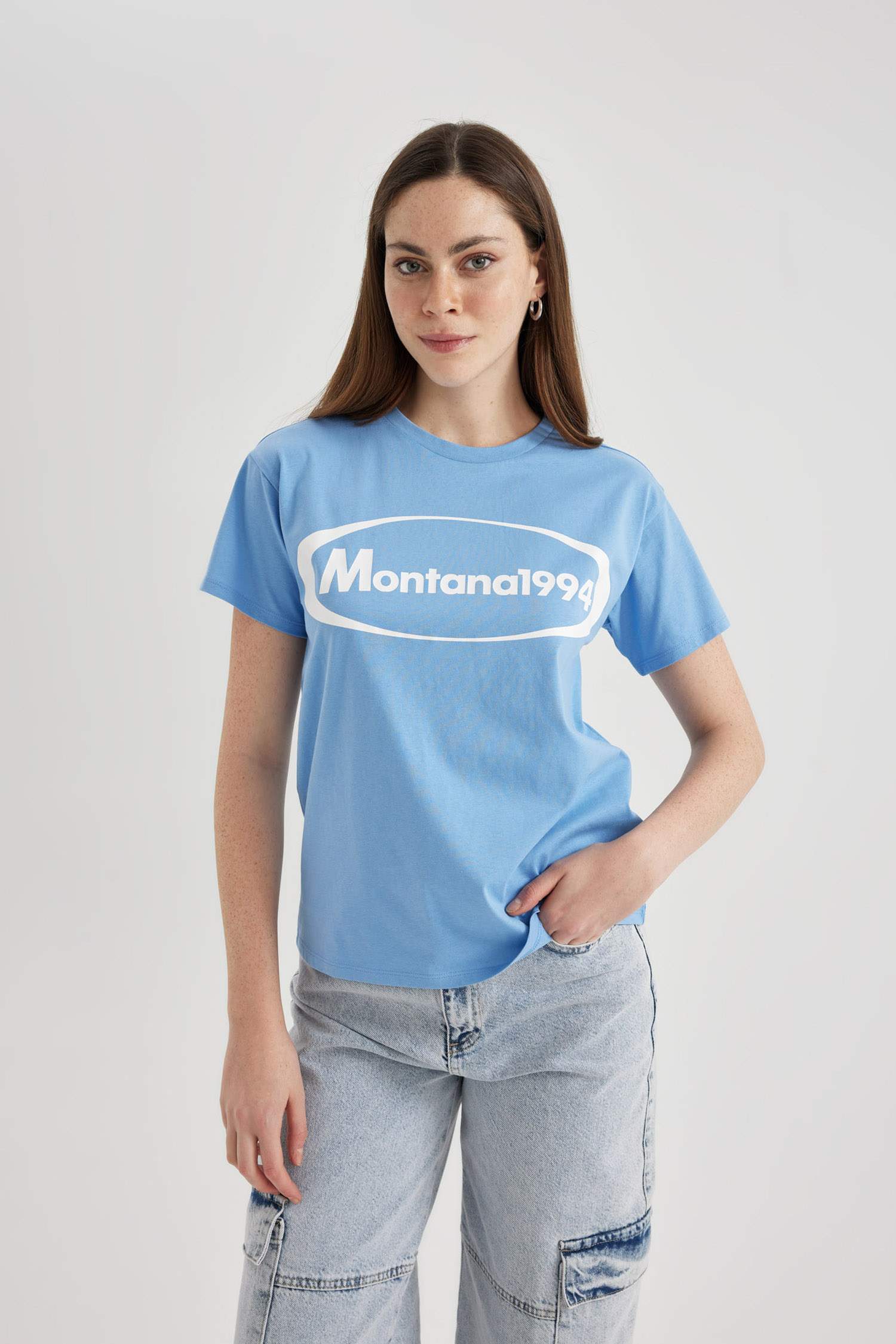 T-Shirt imprimé Coupe Régulière Col Ras Du Cou