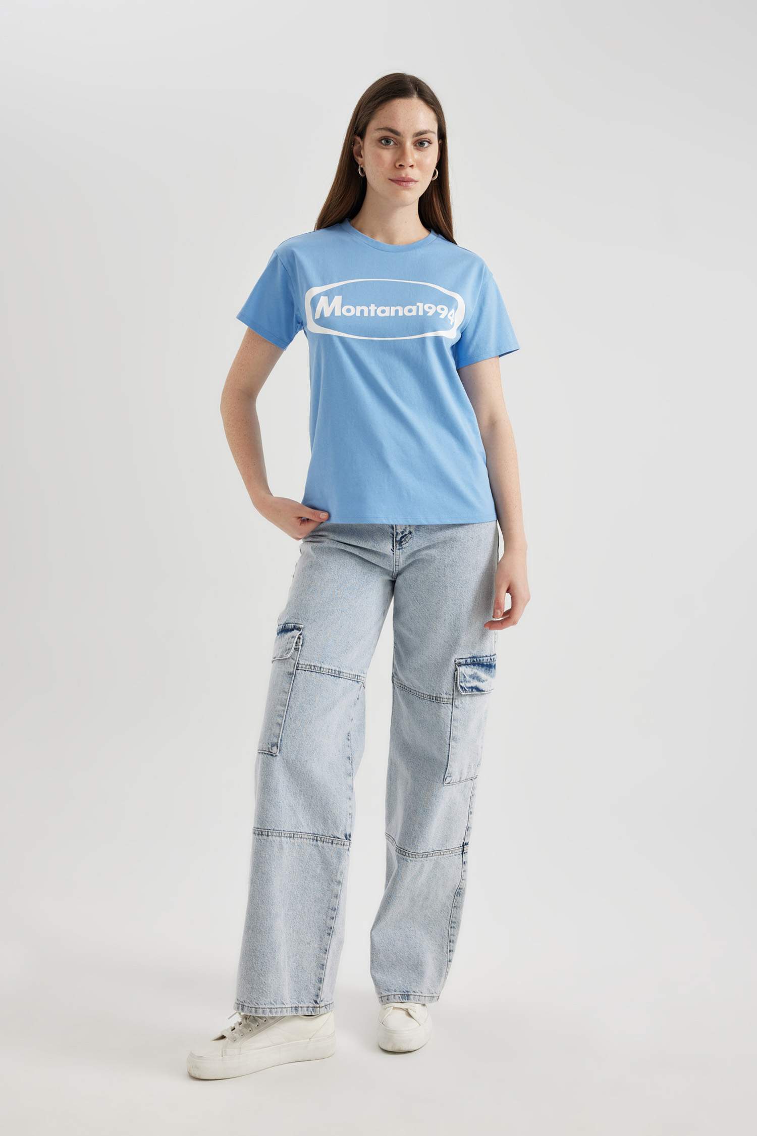 T-Shirt imprimé Coupe Régulière Col Ras Du Cou