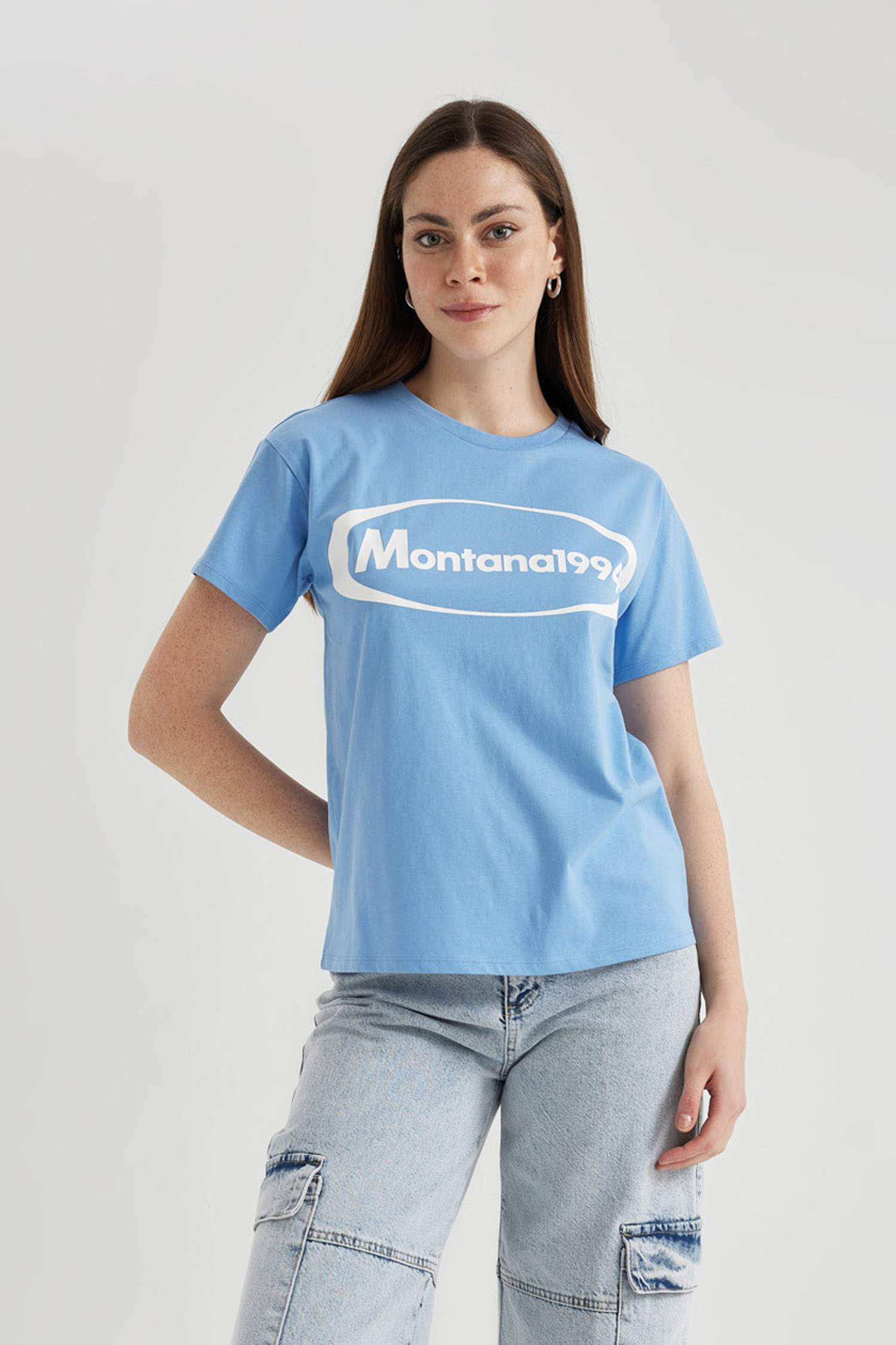 T-Shirt imprimé Coupe Régulière Col Ras Du Cou