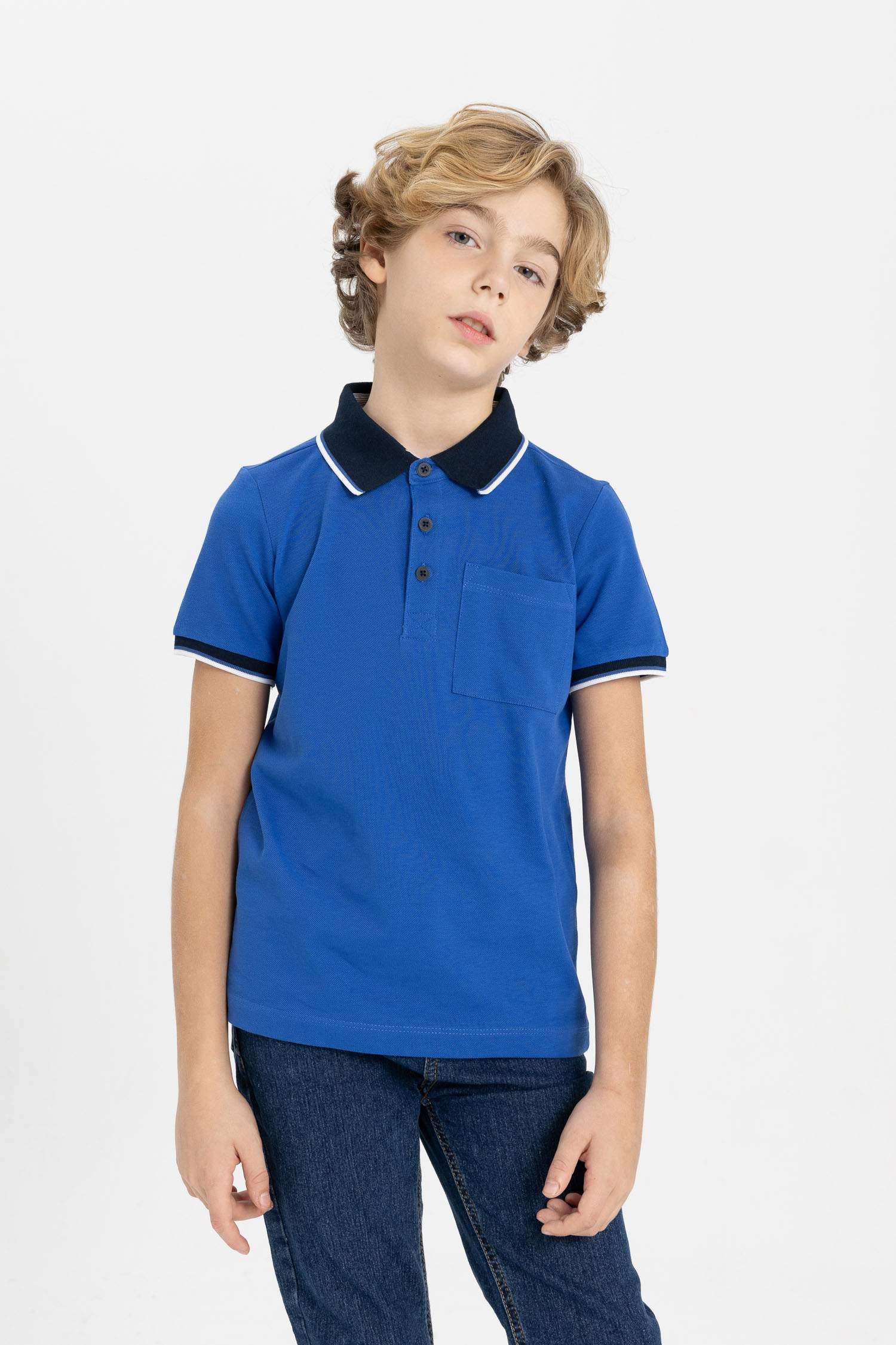 Boy Pique Short Sleeve Polo T-Shirt