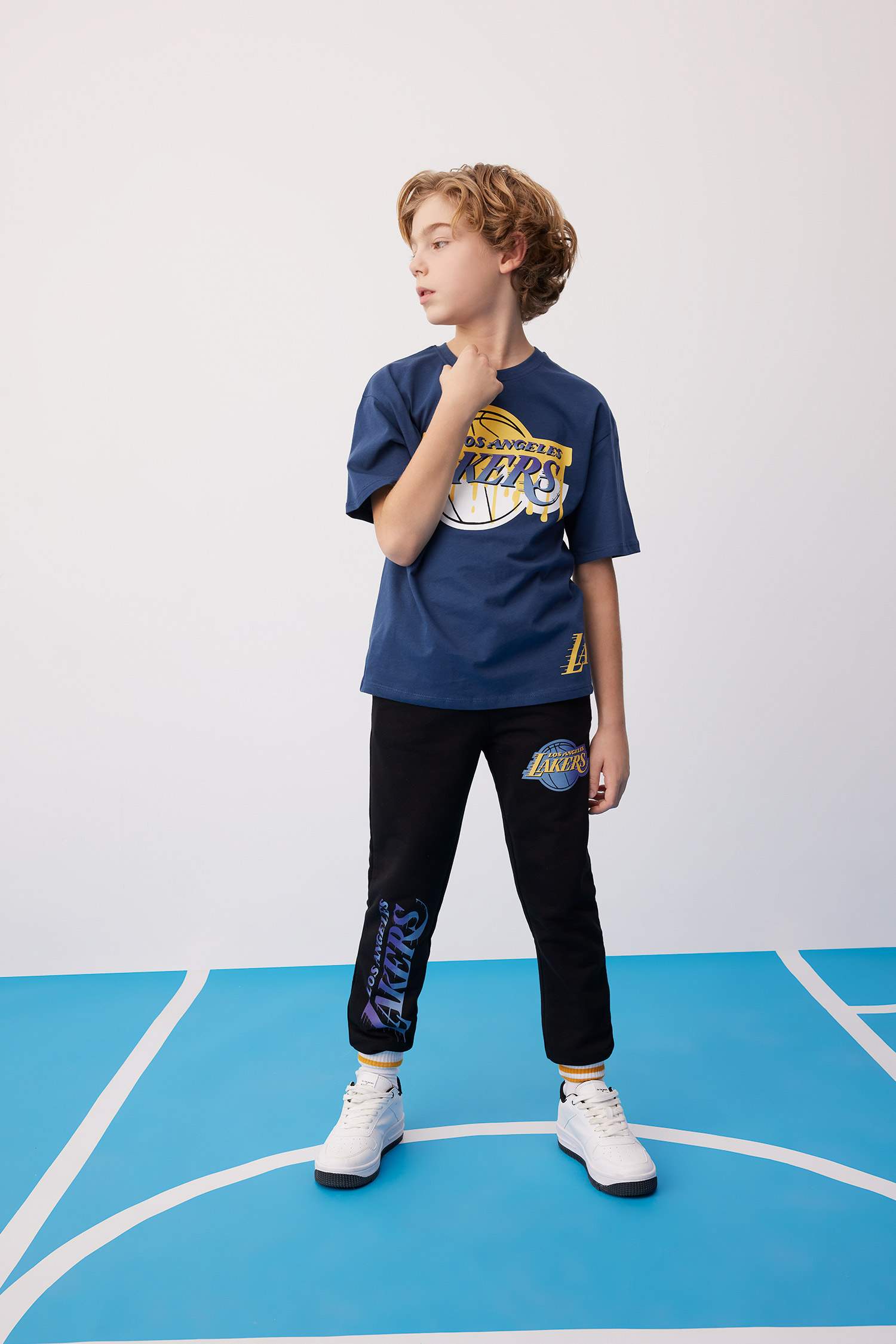 Erkek Çocuk NBA Los Angeles Lakers Baskılı Eşofman Altı