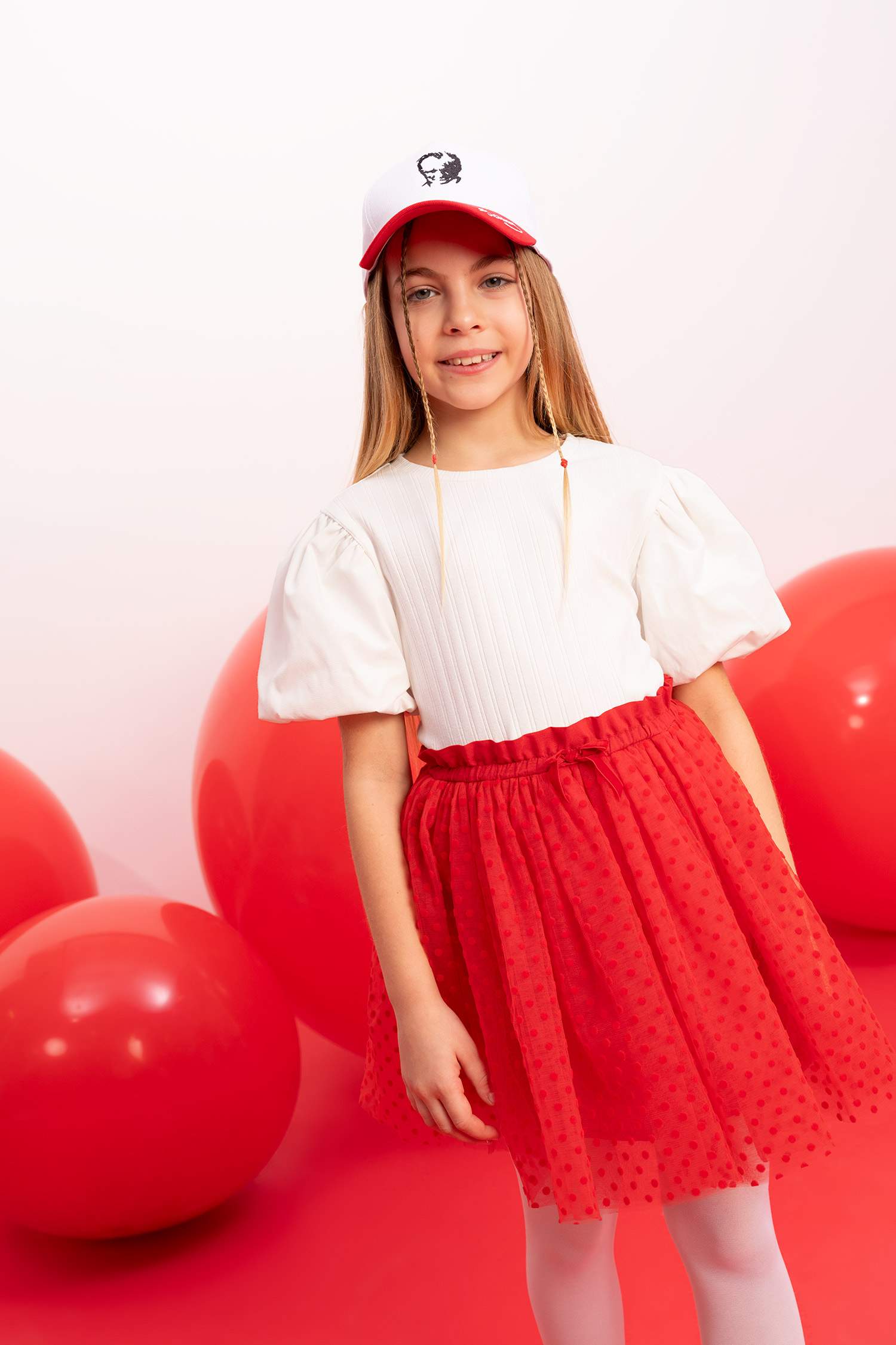 تيشيرت نص ردن بناتي مضلع سليم فيت