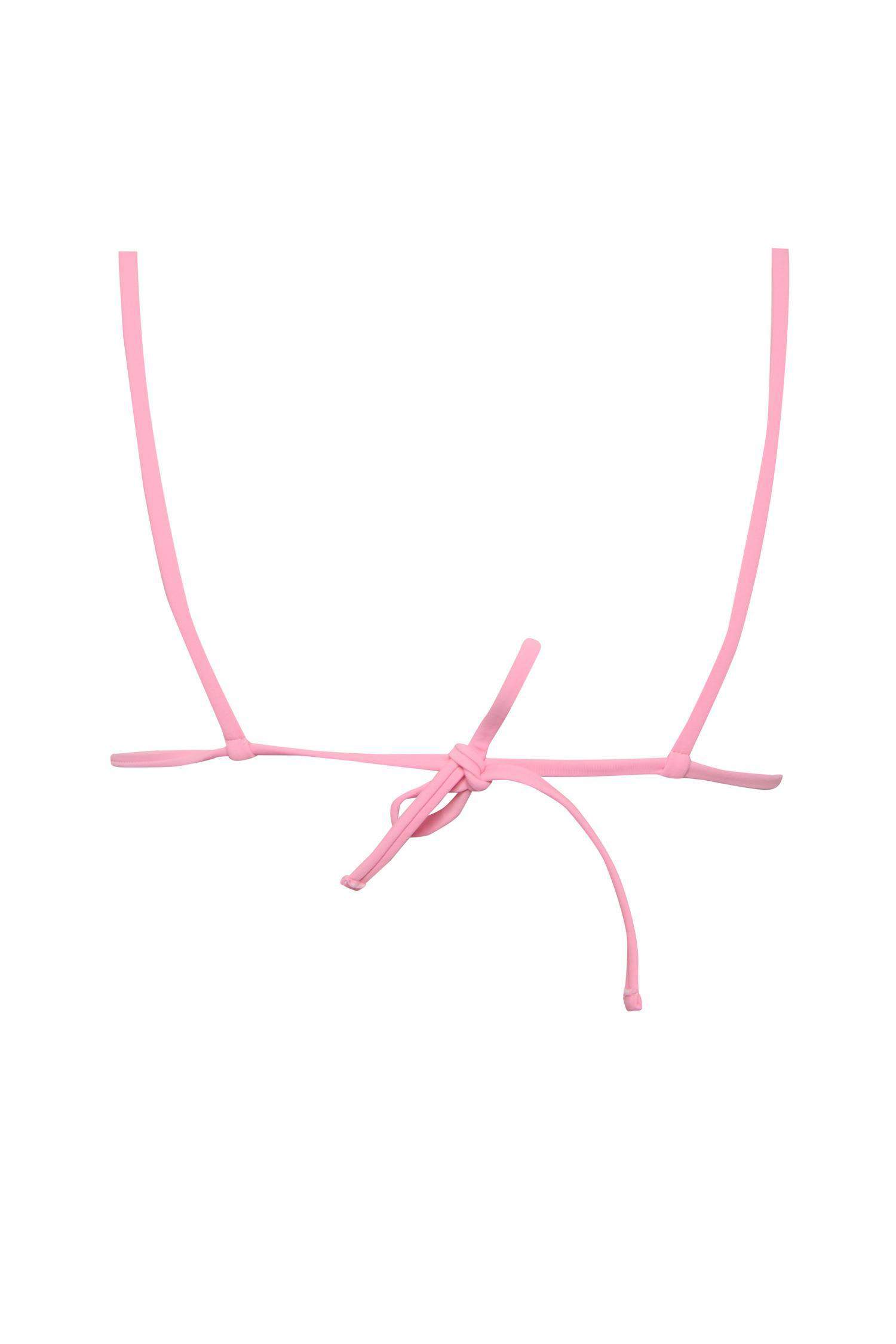 Regular Fit Nakışlı Brode Üçgen Bikini Üstü-Fall in Love