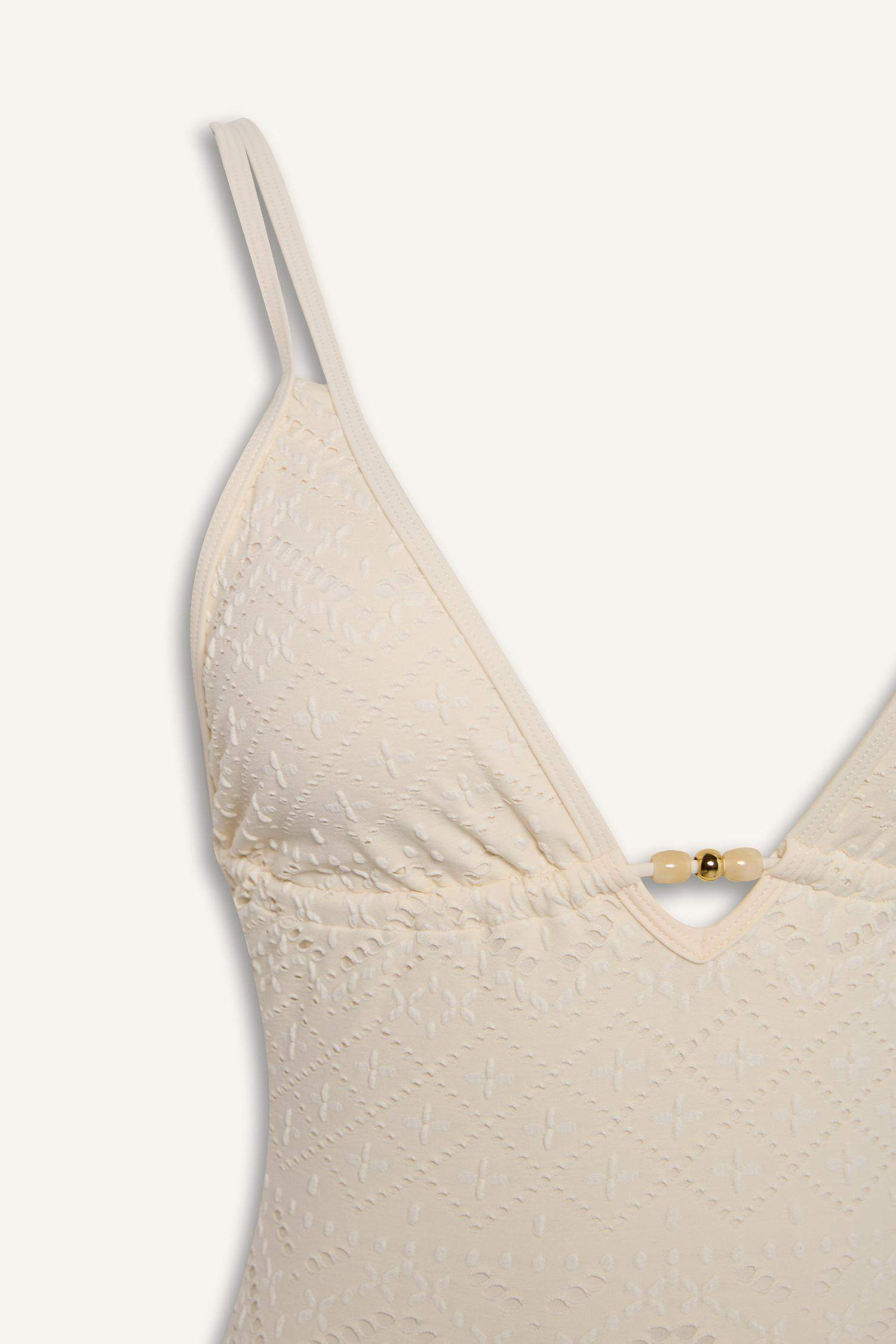 Fall in Love Regular Fit Embroidered Brode Swimsuit