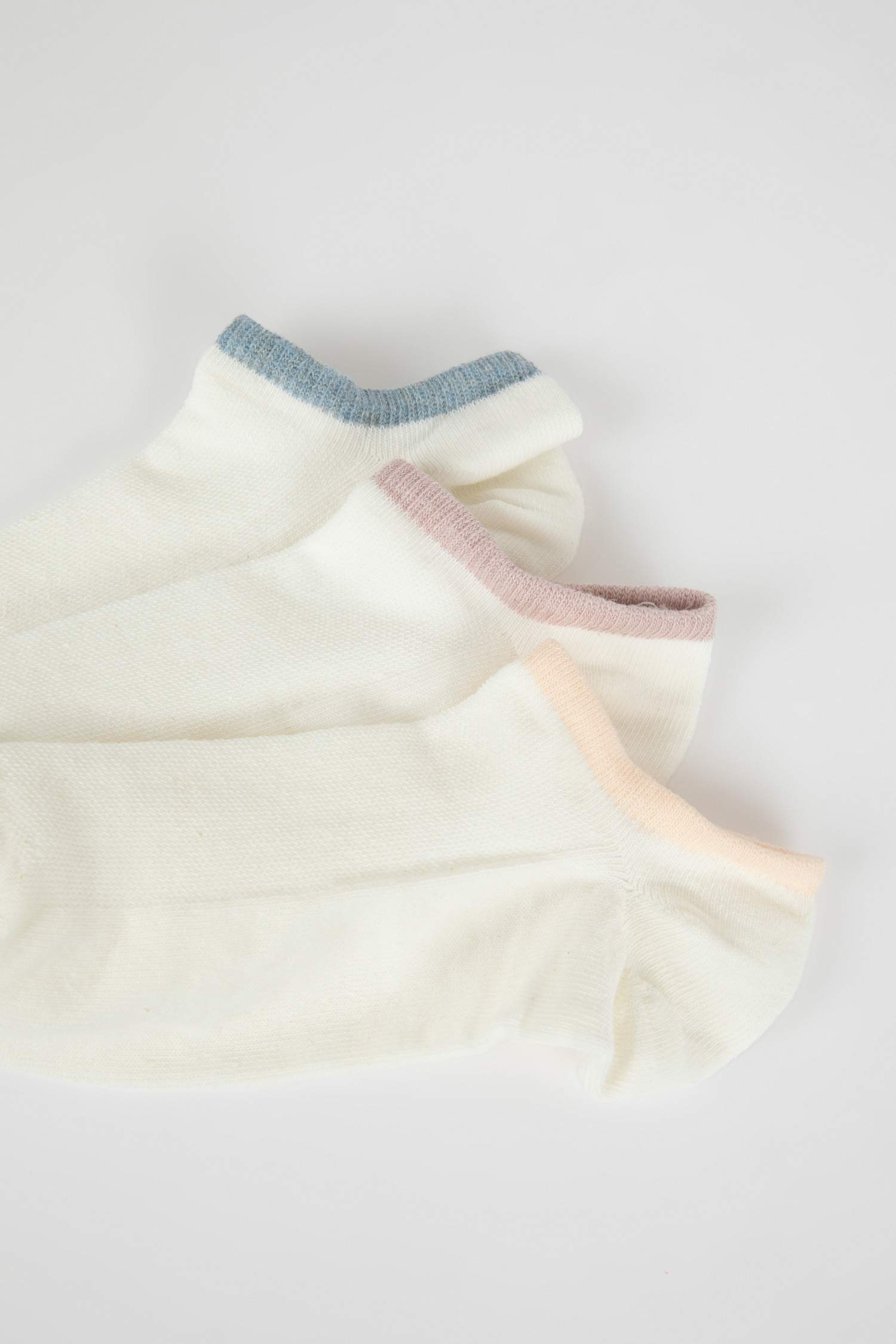 Kadın 3'lü Pamuklu Sneaker Çorap