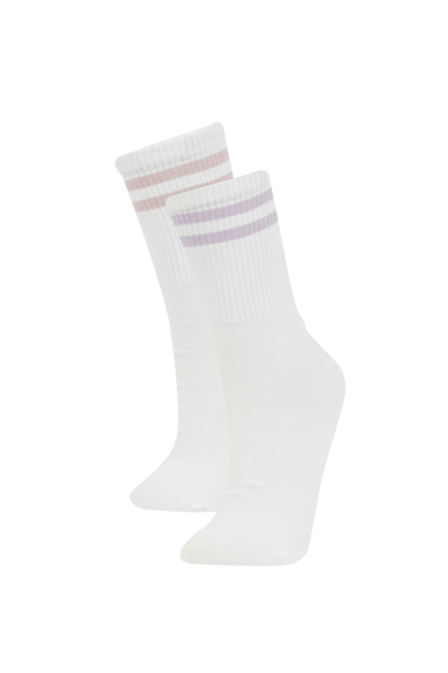 Kadın 2'li Pamuklu Uzun Çorap