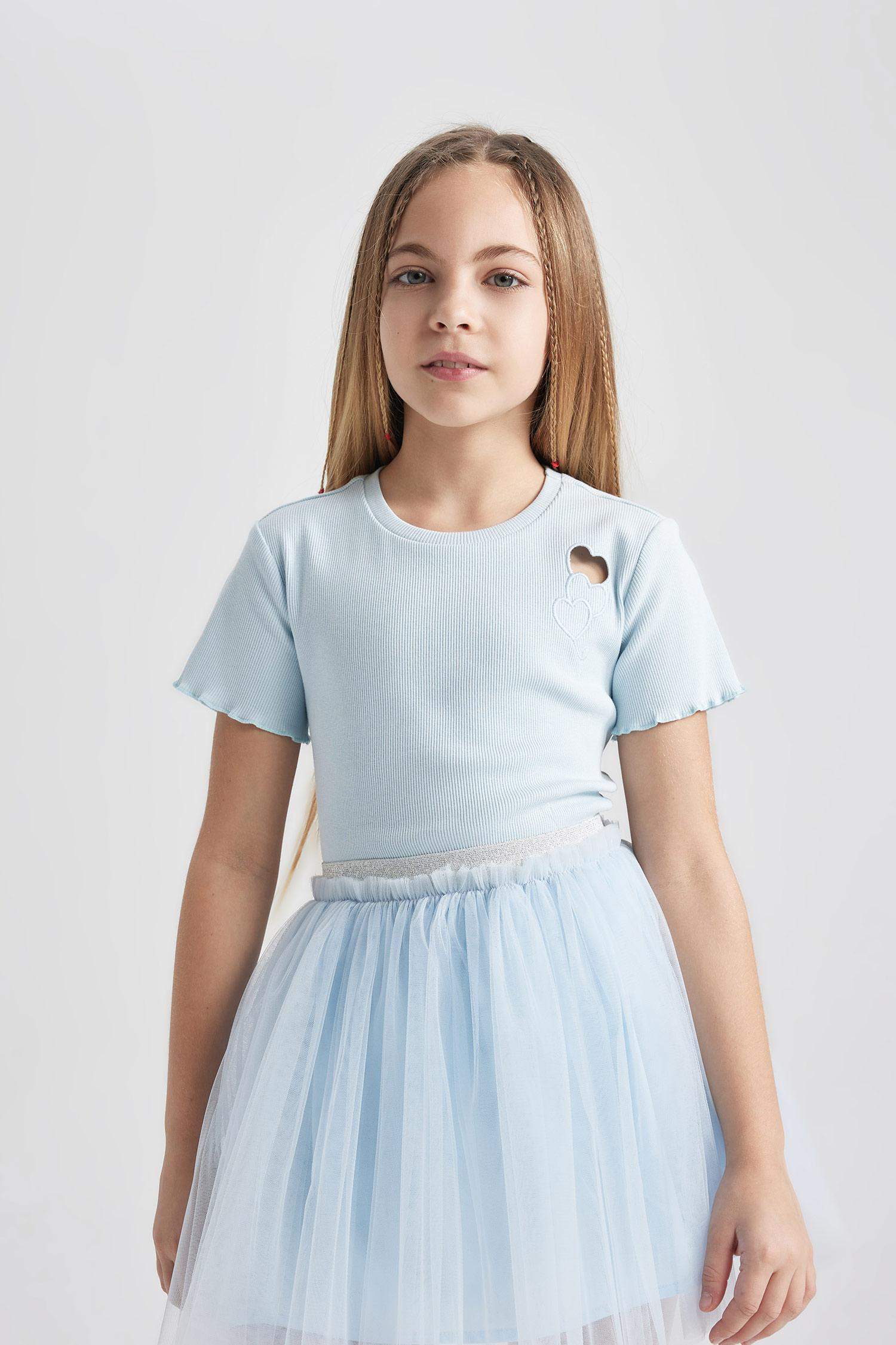 Slim Fit Embroidered Short Sleeve T-Shirt