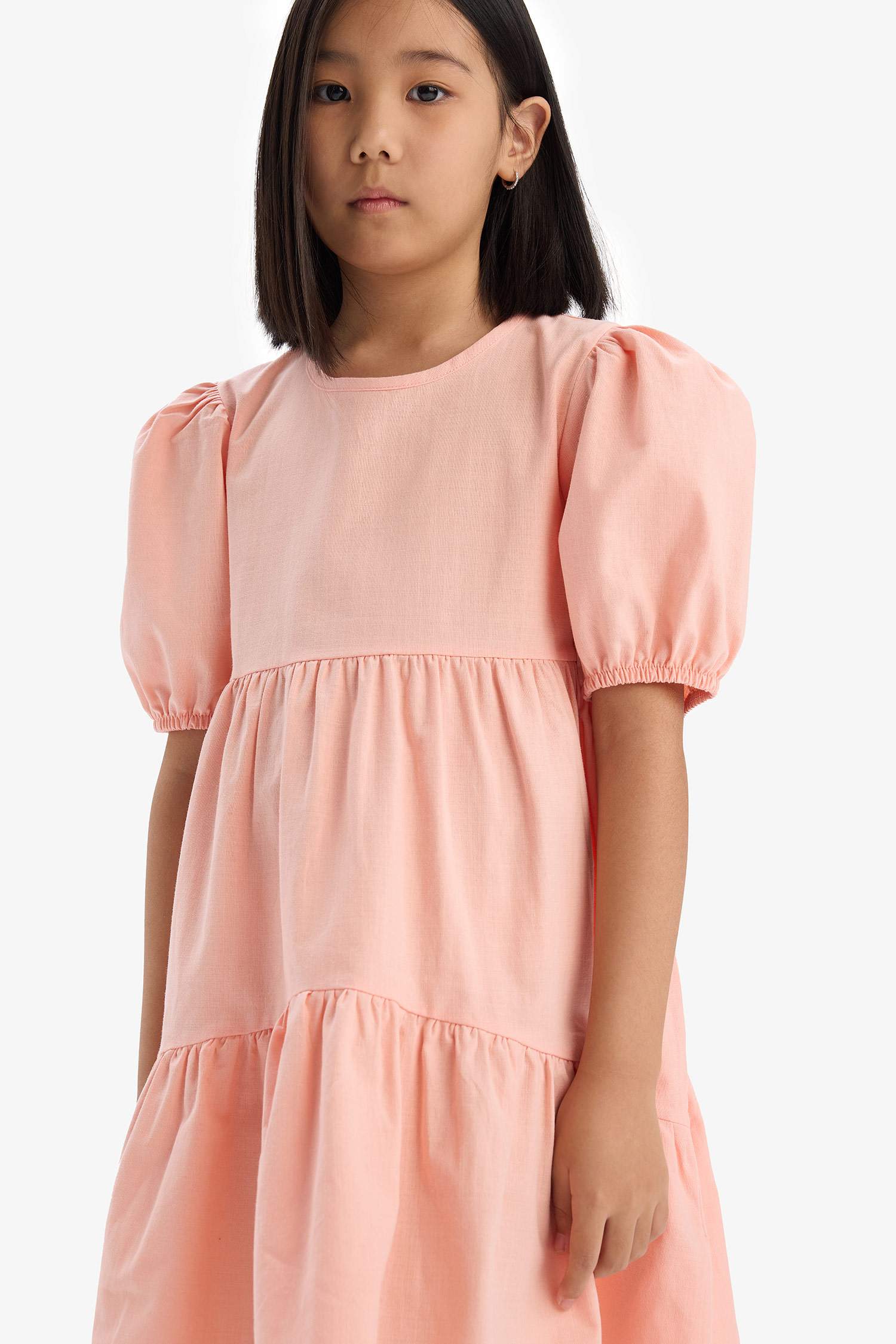 Regular Fit Short Sleeve Woven Dress