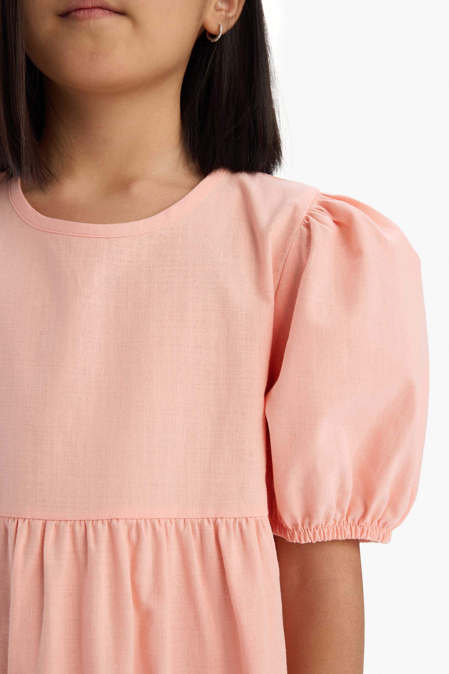 Regular Fit Short Sleeve Woven Dress