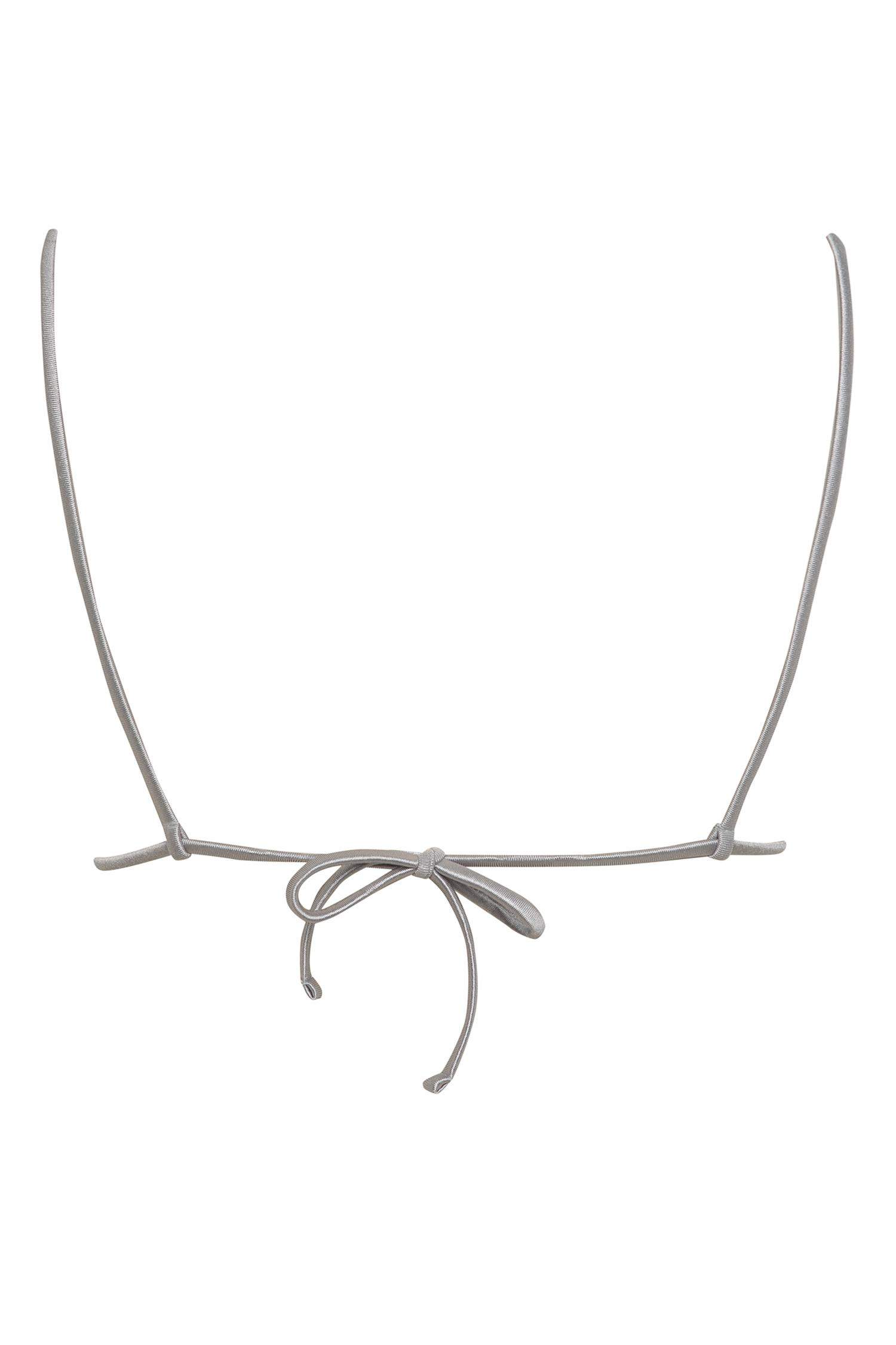 Satin Triangle Bikini Top