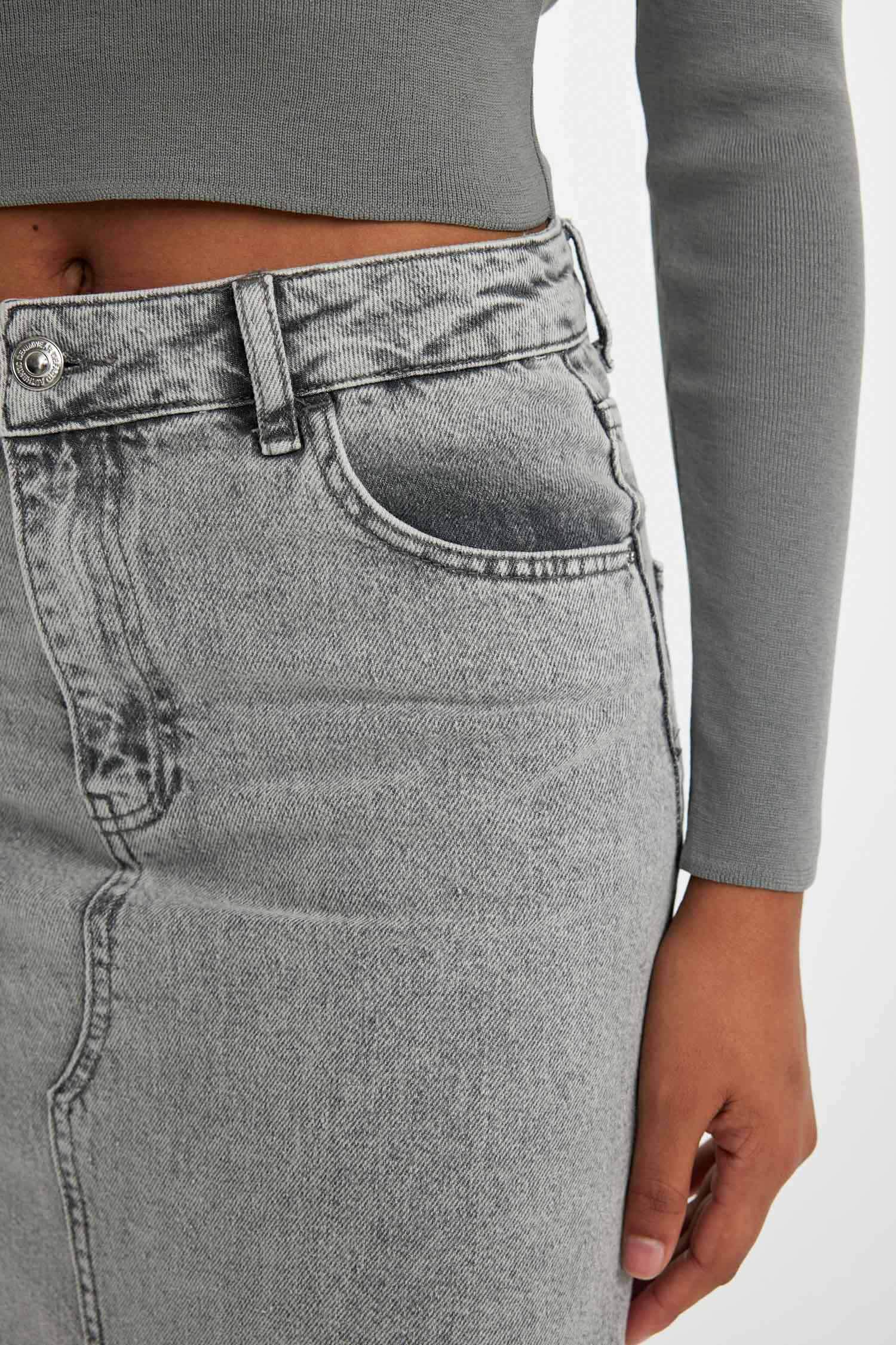 A Kesim Jean Uzun Boy Etek